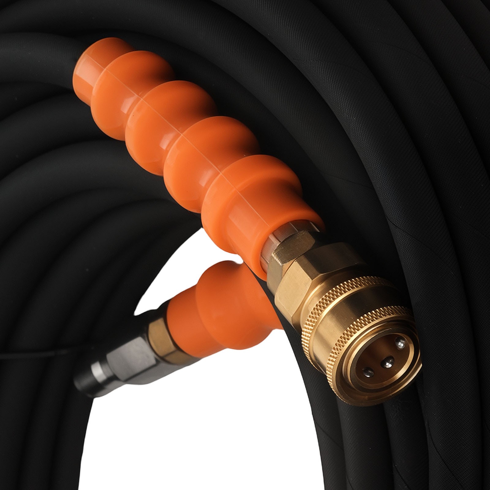 150FT 1/4″ 4200PSI Pressure Washer Hose Steel Wire Braided Hot Cold Water Rated