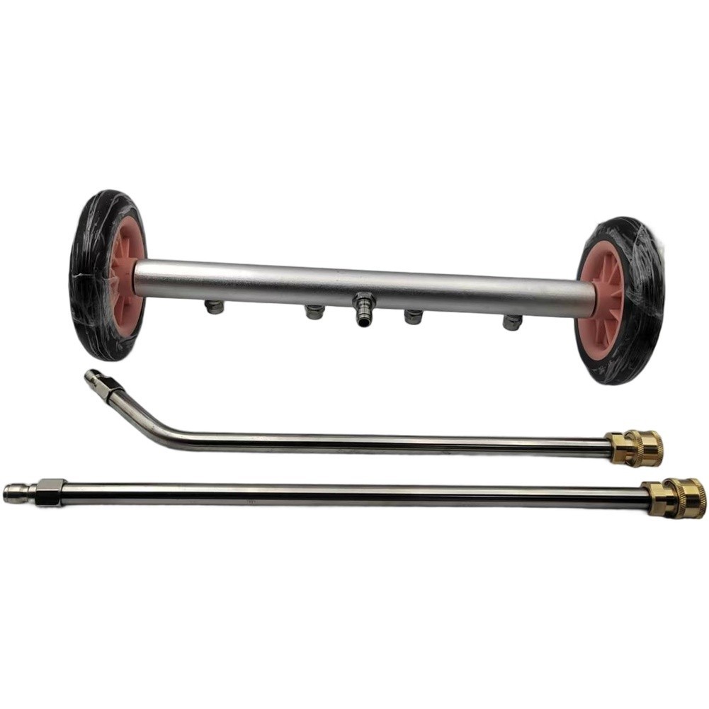 Vehicle Undercarriage Cleaning Brush 16 Inch Aluminum Alloy with Extension Rod