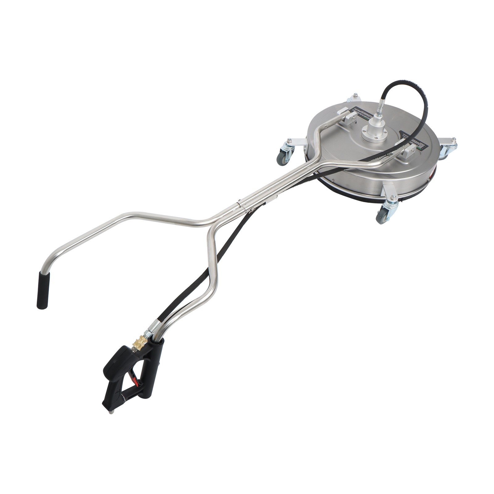 20″ 6000PSI Pressure Washer Surface Cleaner w/ Handles & Wheels Quick Connect