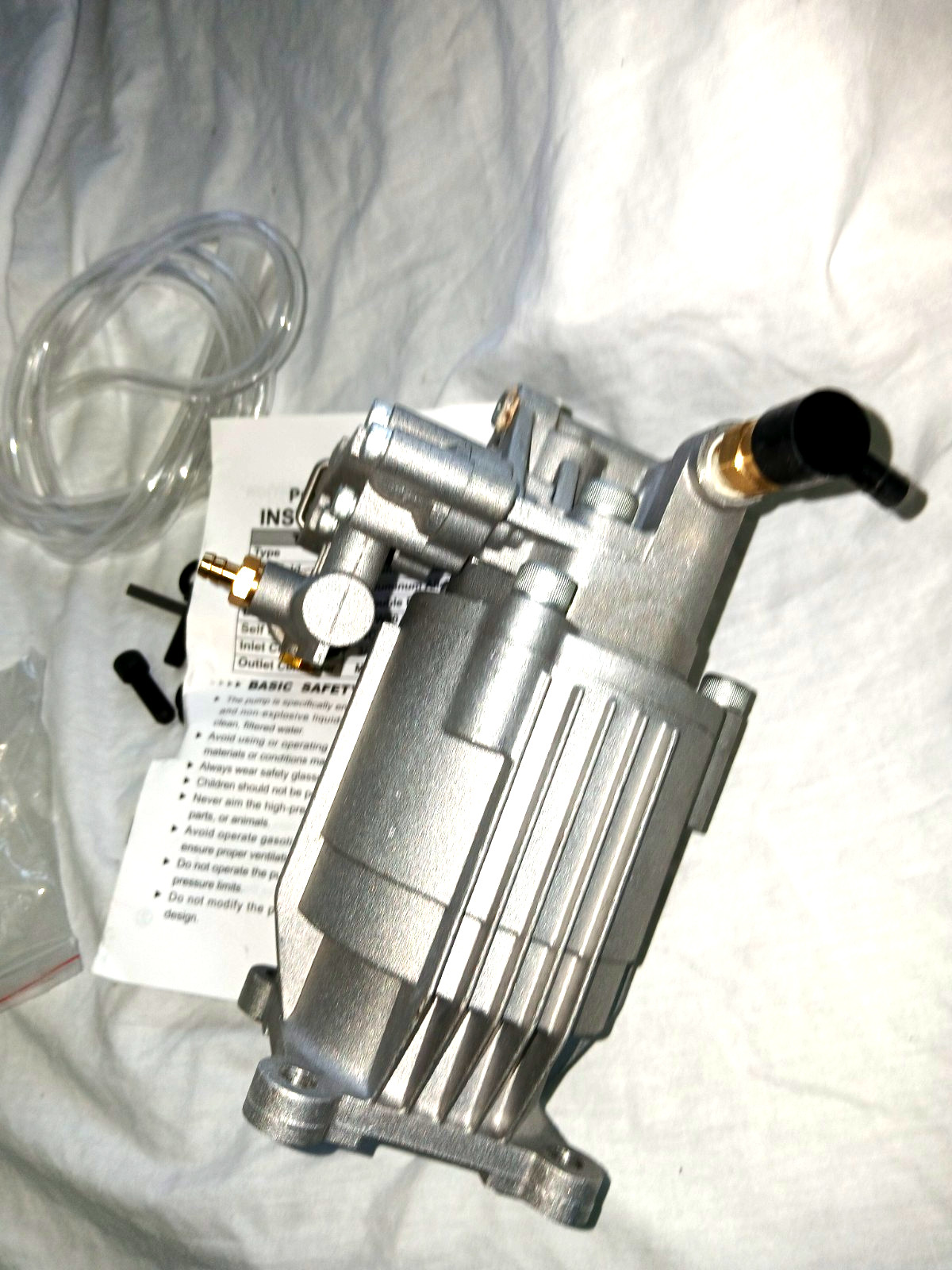 Biswing Horizontal Pressure Washer Pump 3/4″ Shaft Axial 3400 PSI 2.5 GPM 6.5-7H