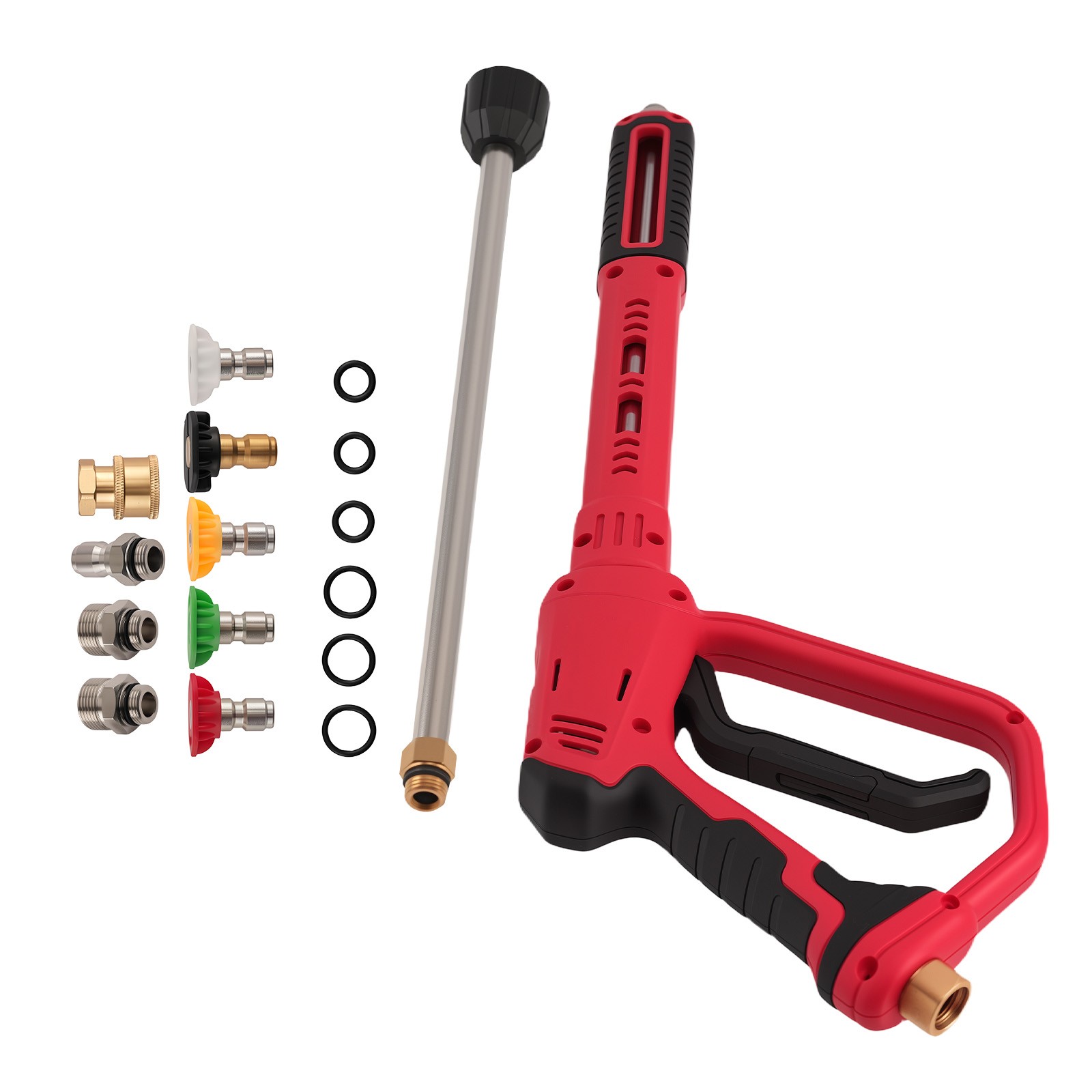 High Pressure Car Power Washer Gun Spray Wand Lance Nozzle Kit 4000PSI