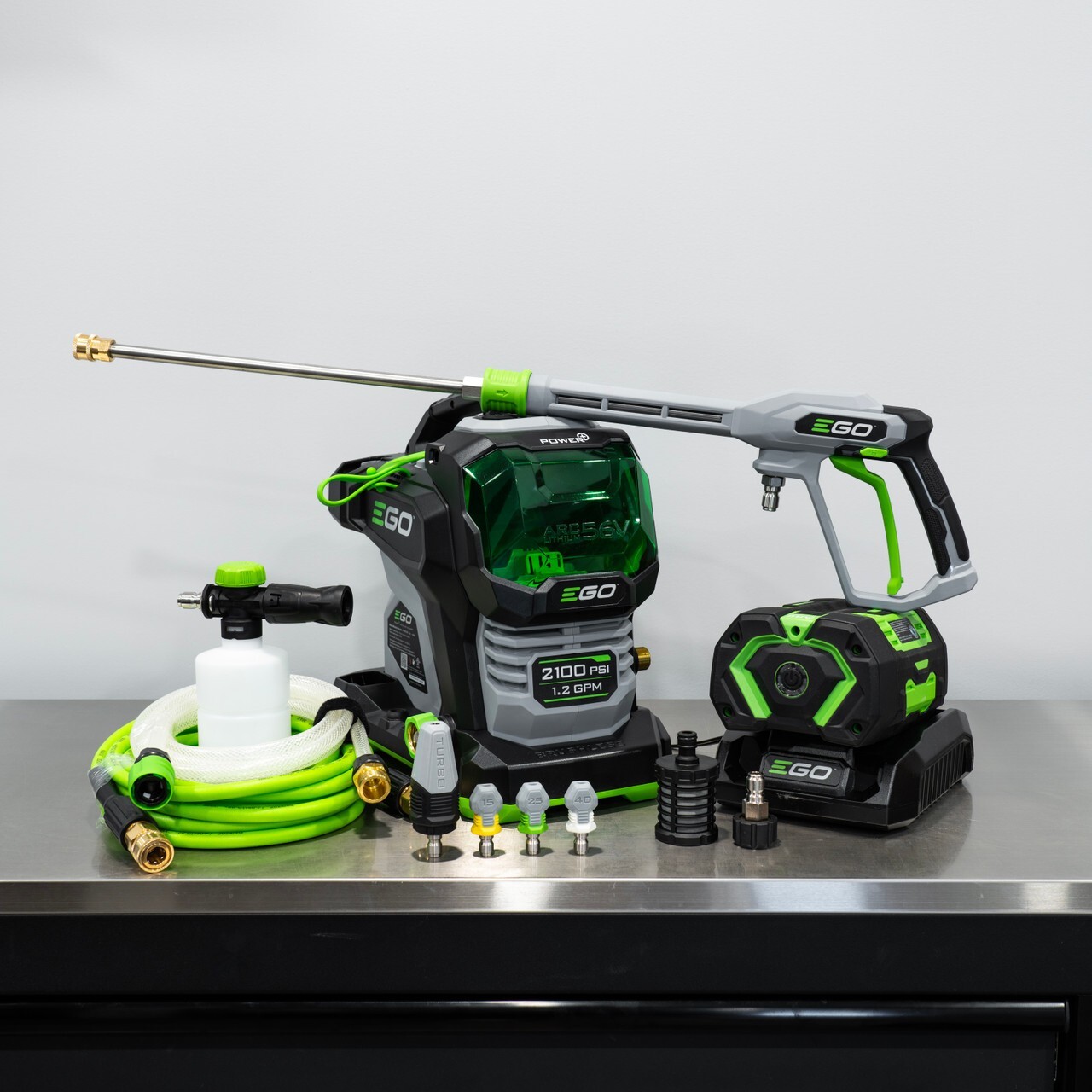 EGO Power+ 2100 PSI Compact Cordless Pressure Washer | 6.0 Ah Battery