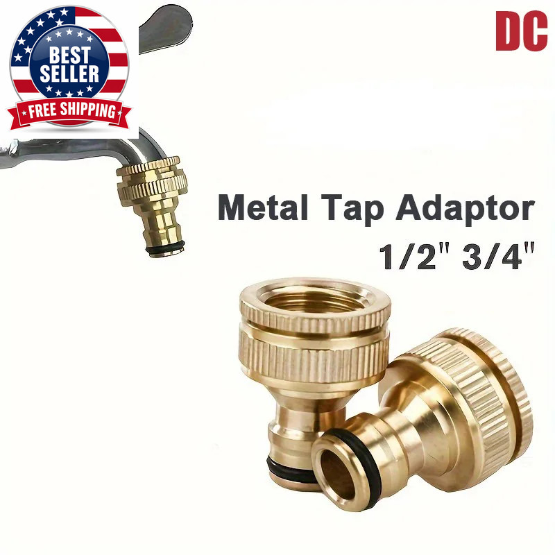 Brass Faucet Tap Connector Mixer Hose Adaptor Quick Connecter 1/2 3/4 Copper Hos