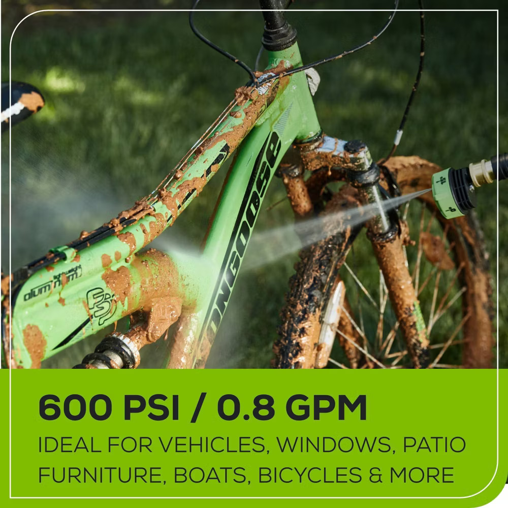 Greenworks 600psi POWERALL Battery Powered Power Cleaner Kit with 4Ah USB