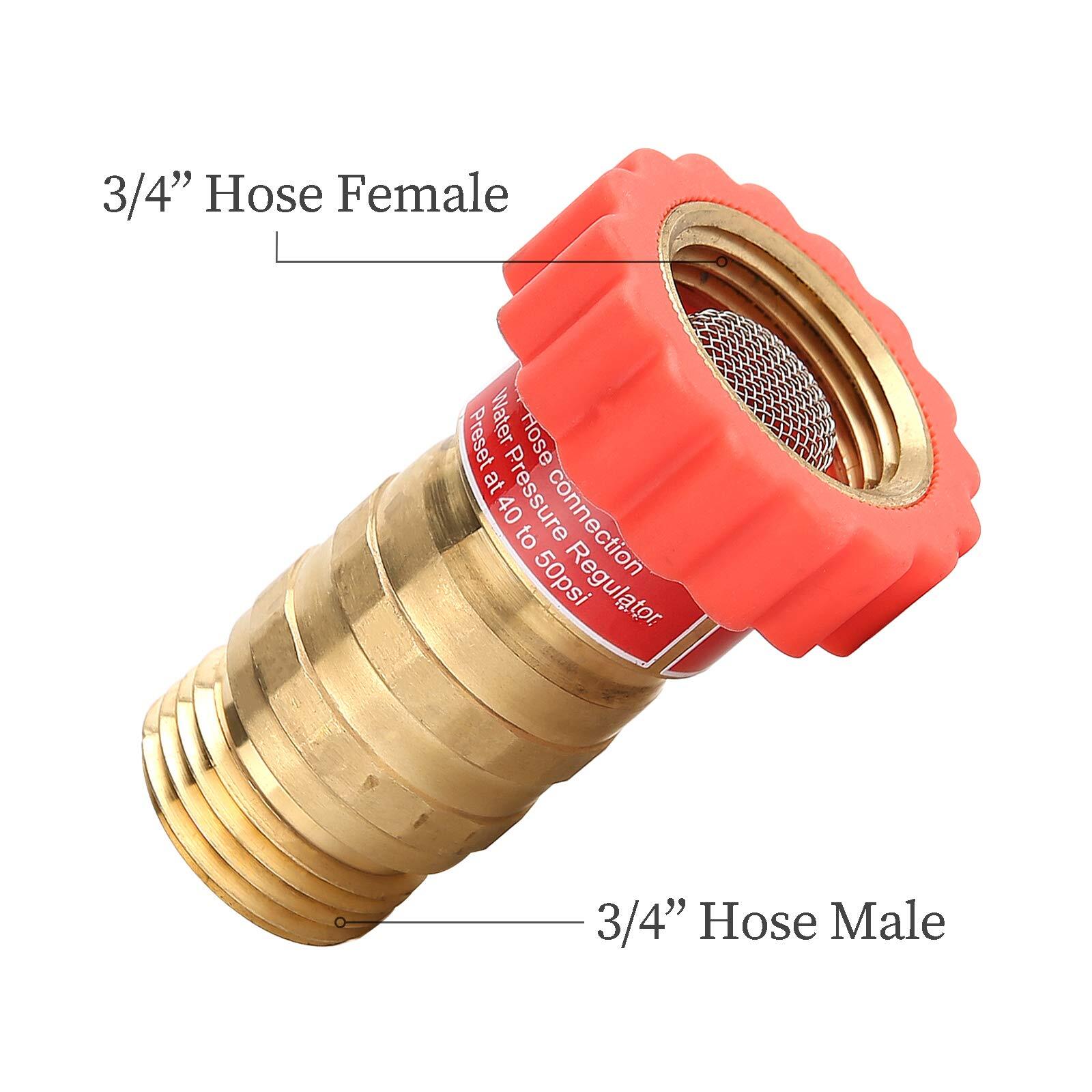Lead-Free Brass Water Pressure Regulator Garden Hose Pressure Regulator Press…