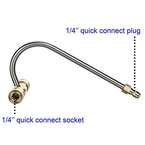 Gutter Cleaner Attachment for Pressure Washer, with 4 Nozzles With Nozzle Tips