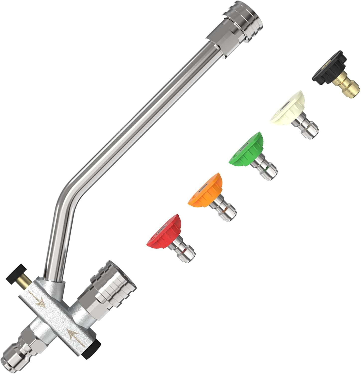 Foam Cannon Dual-Connector Accessory for Pressure Washer, Double Tip Attachment
