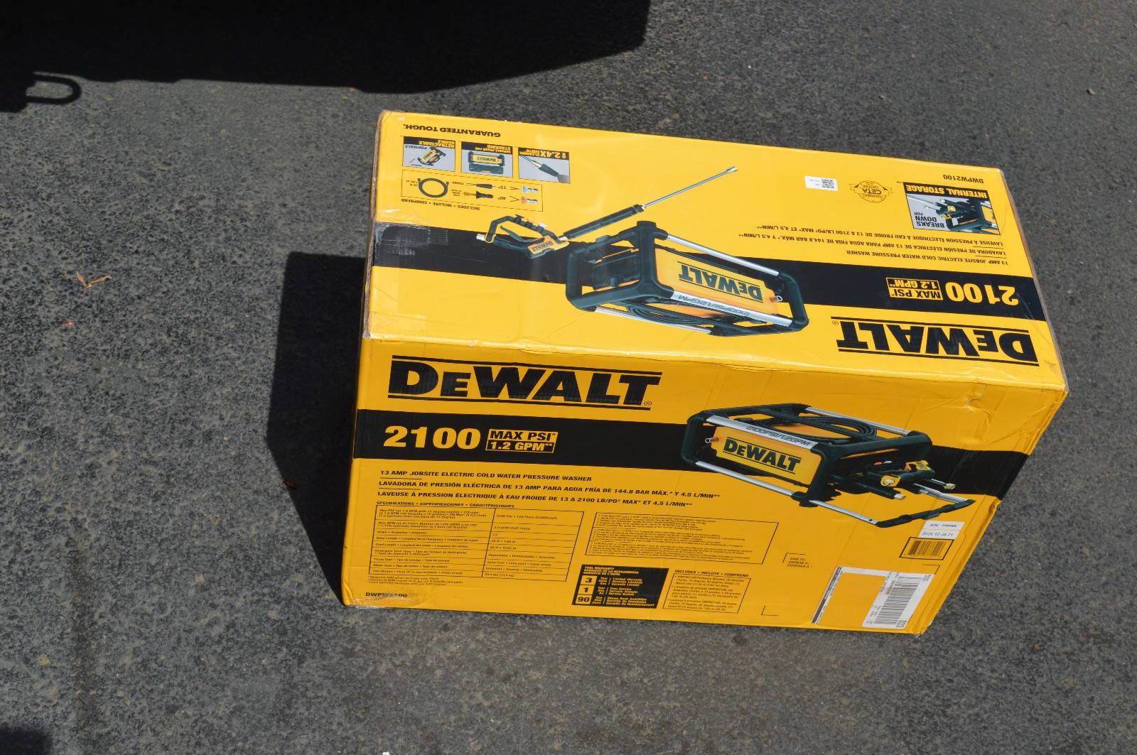 Dewalt Pressure washer DWPW2100 2100 psi