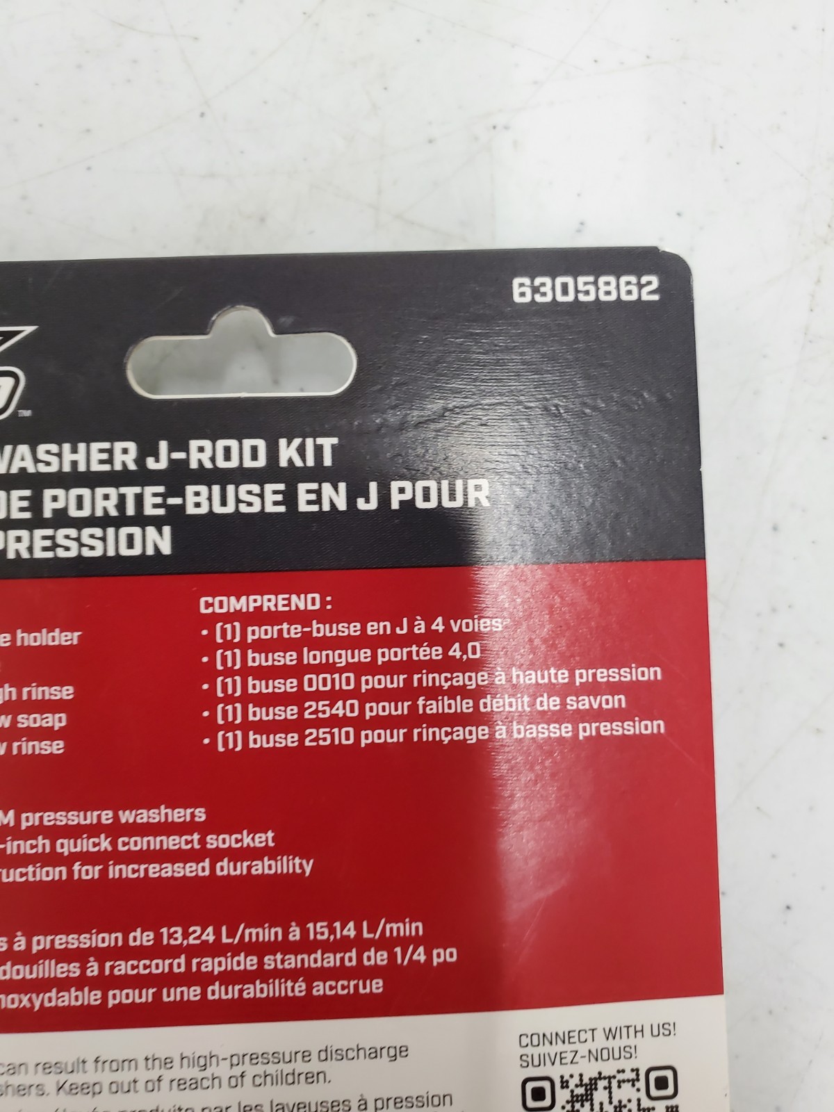 Surface Maxx Pro Pressure Washer J-Rod Nozzle Kit 6305862 – NEW (134384-1 E U33)
