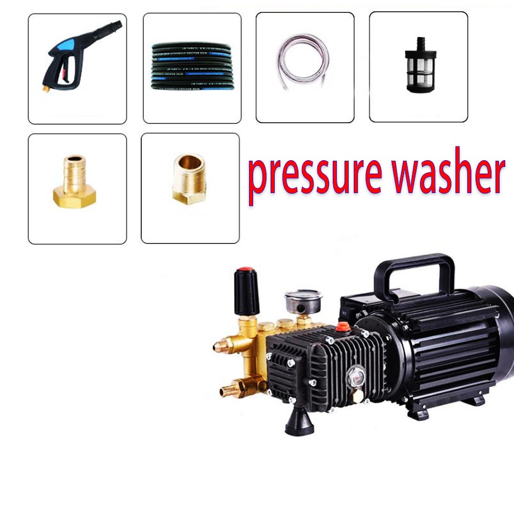 220V Copper Electric High Pressure Washer Pump Car Cleaning Machine 7Mpa 13L/min