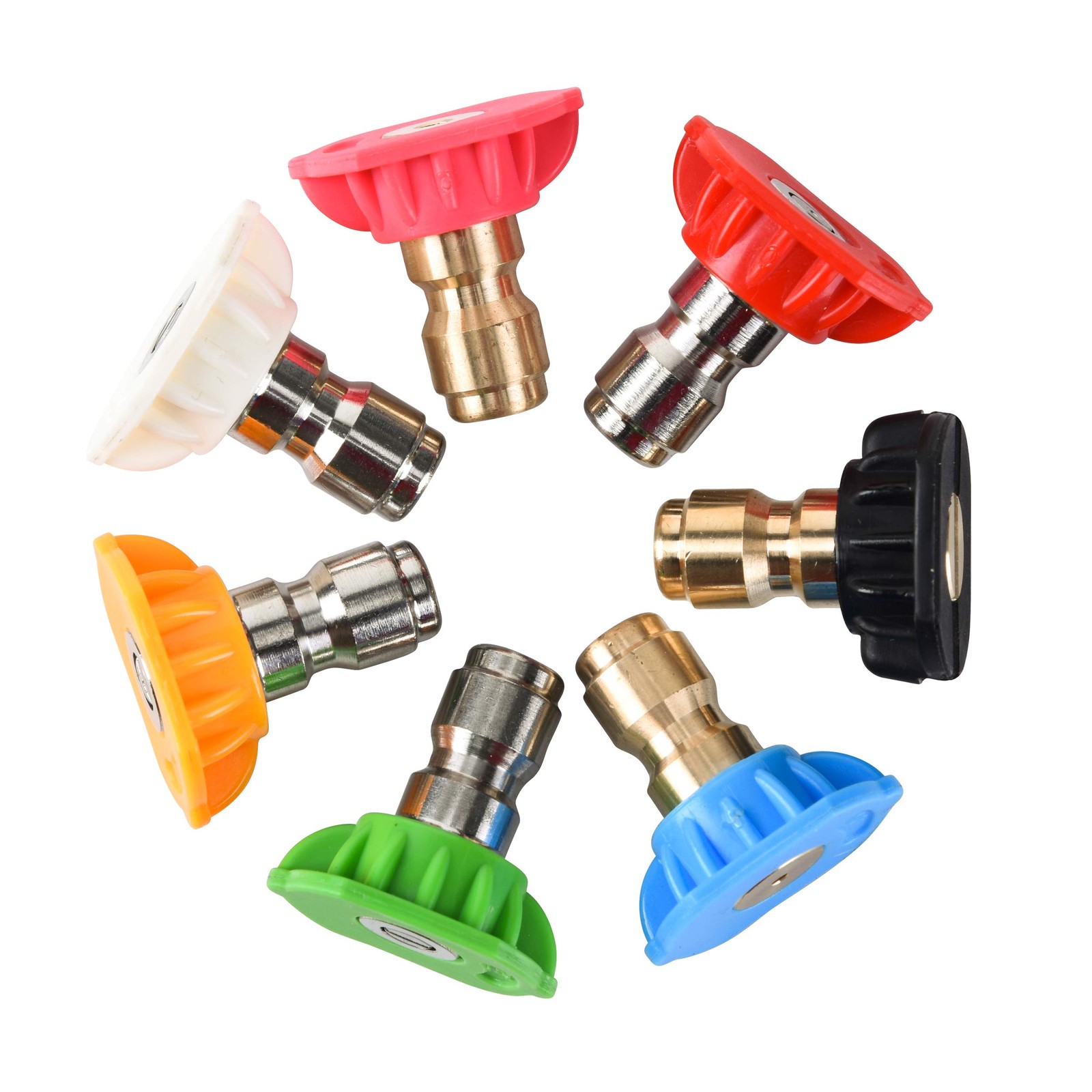 Pressure Washer Tips Set with Nozzle Holder, 7 Nozzle Tips