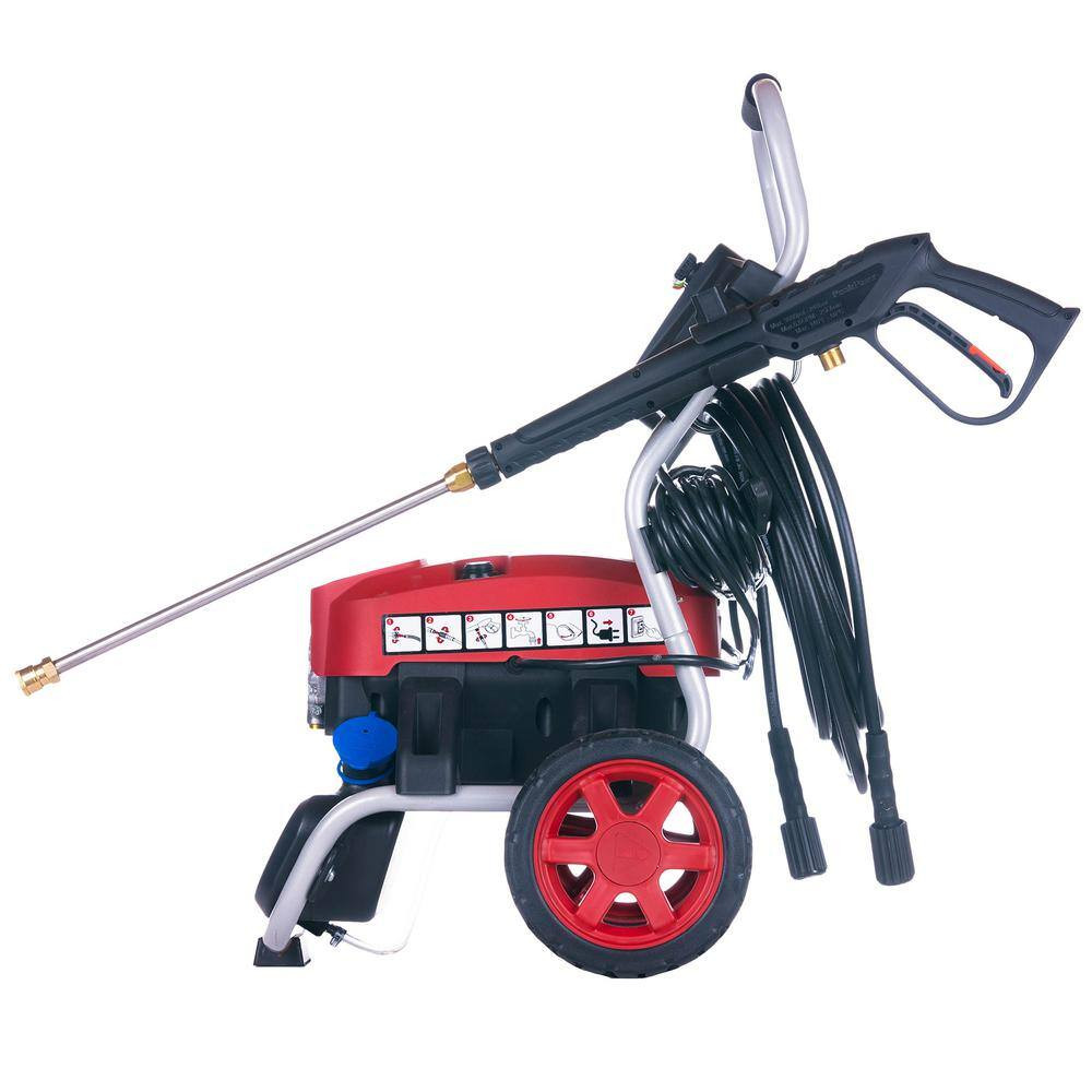 2000 PSI 1.2 GPM 15 Amp Cold Water Pressure Washer with 4-Quick Connect Nozzles