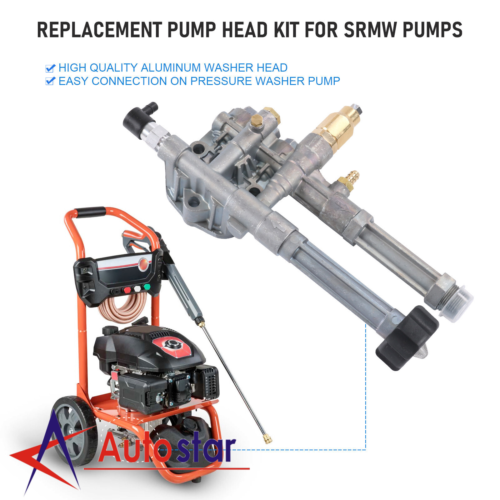 Sears Craftsman Complete PUMP HEAD w UNLOADER AR42940 SRMW2.2G24 Pressure Washer