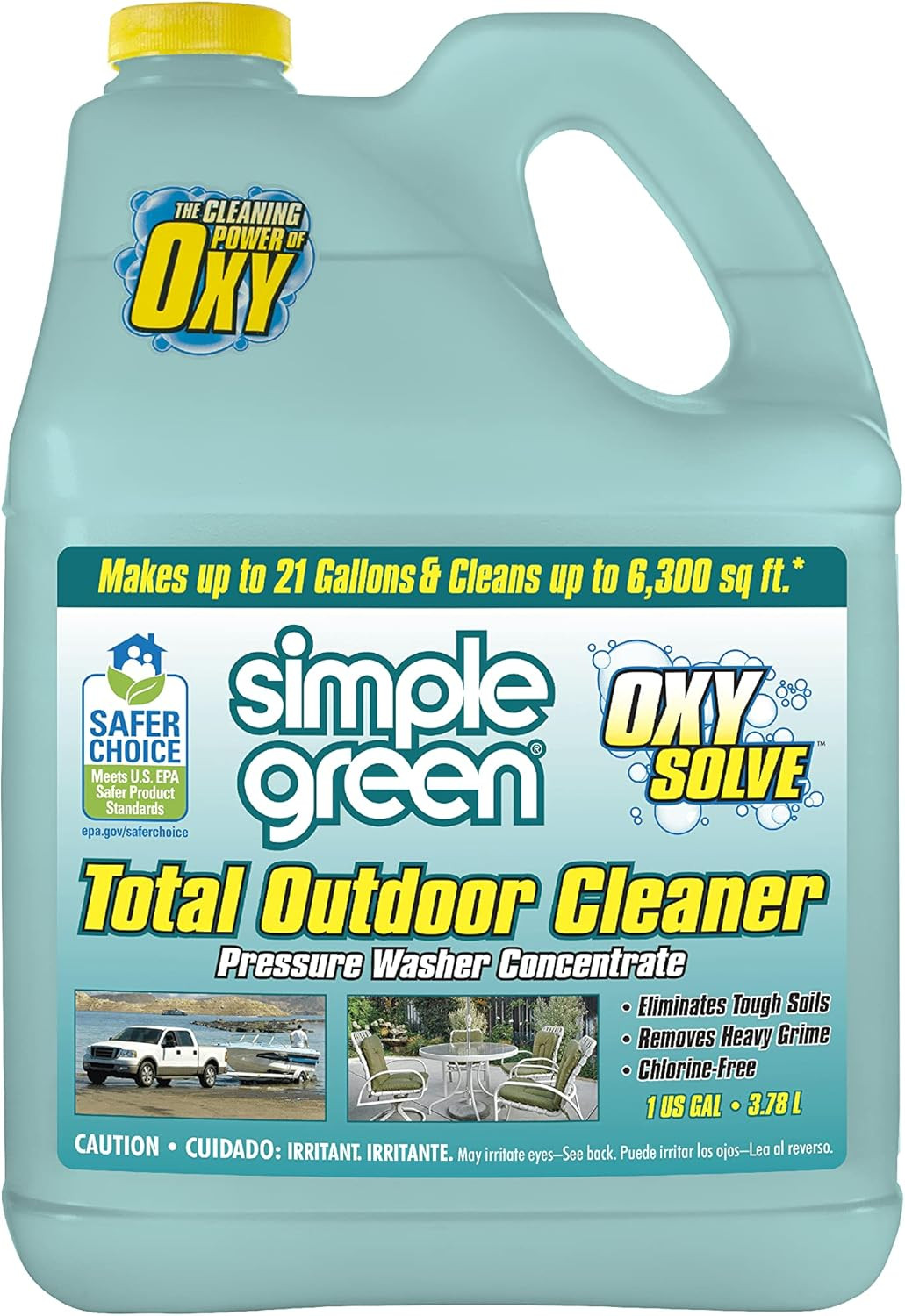 Oxy Solve Total Outdoor Cleaner Concentrate, Pressure Washer & Manual Use, EPA S