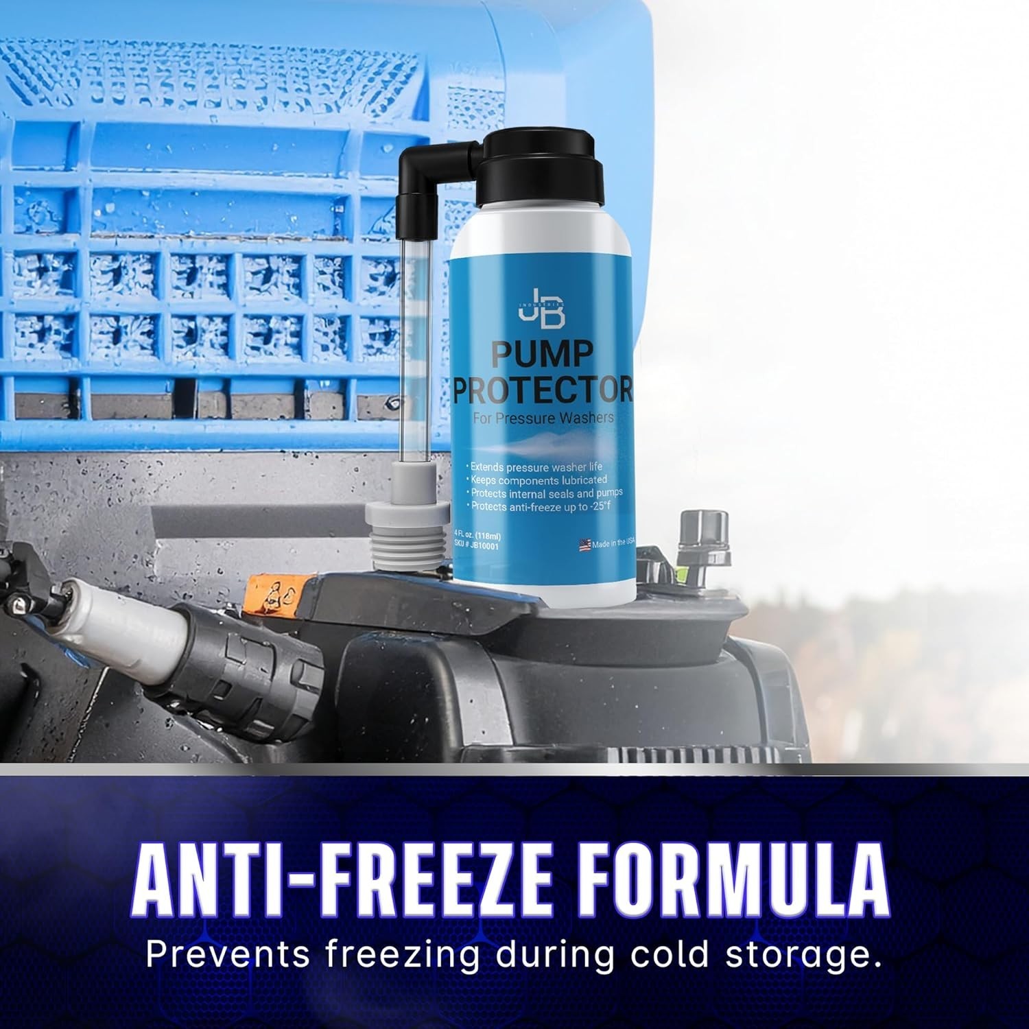 Pressure Washer Antifreeze & Lubricant – 4 oz, Prevents Corrosion and Freezing