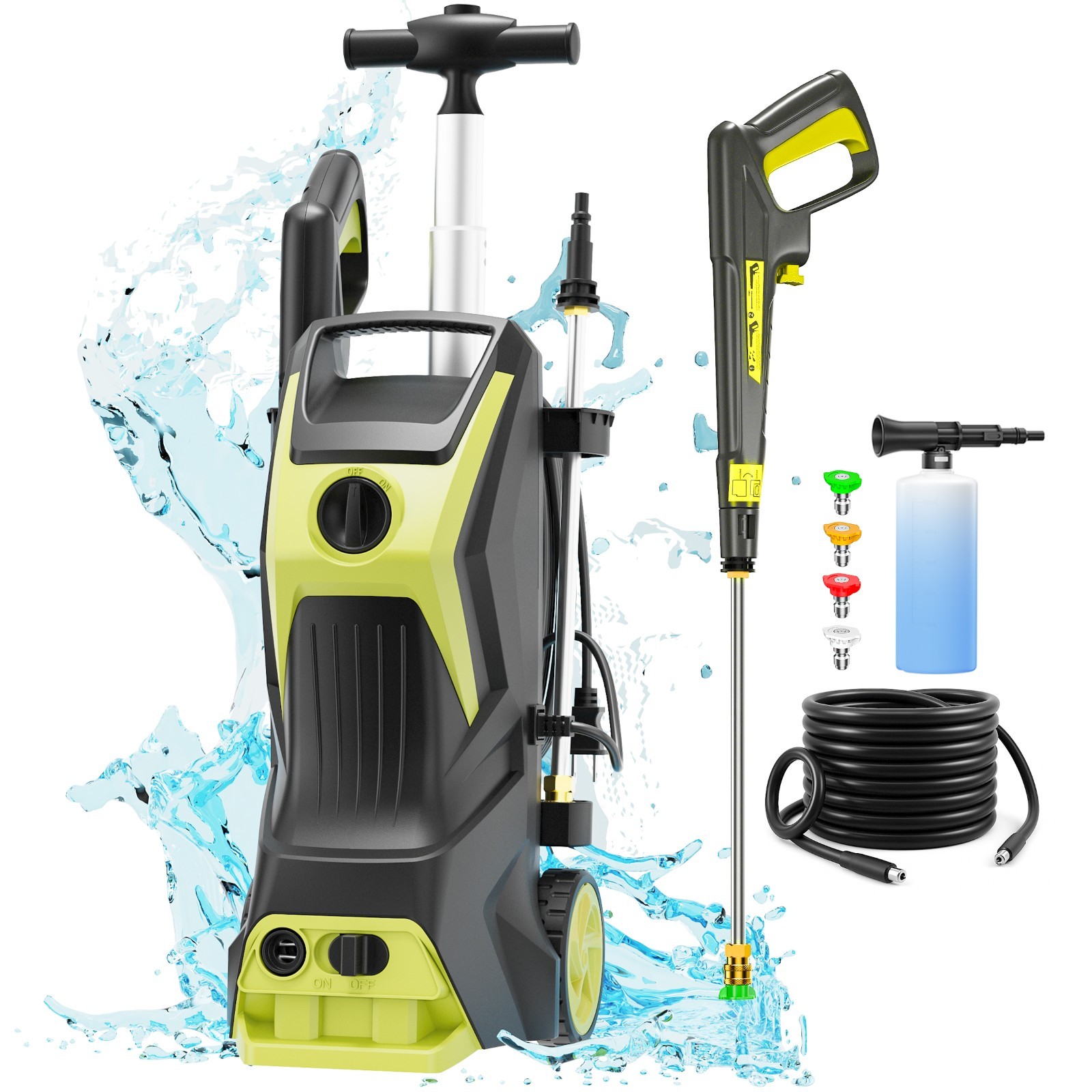 4800 PSI 2.9GPM High-Pressure Cleaner Featuring a 25-Foot Hose
