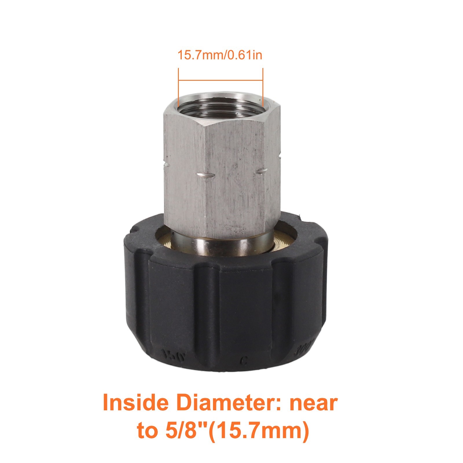 Stainless Steel Adapter For Pressure Cleaner With M22 12mm/1/2” 14mm/3/8” New