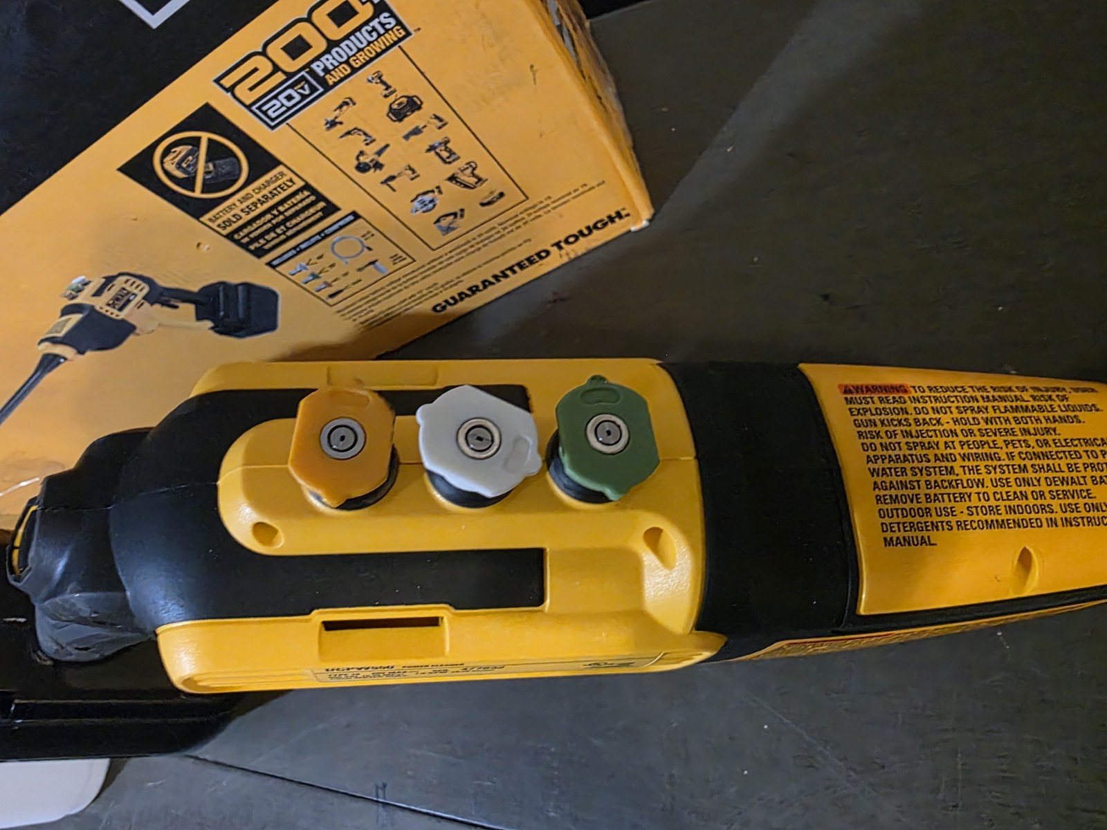 DEWALT 20V MAX 550 PSI Cold Water Power Cleaner (TOOL ONLY) DCPW550B