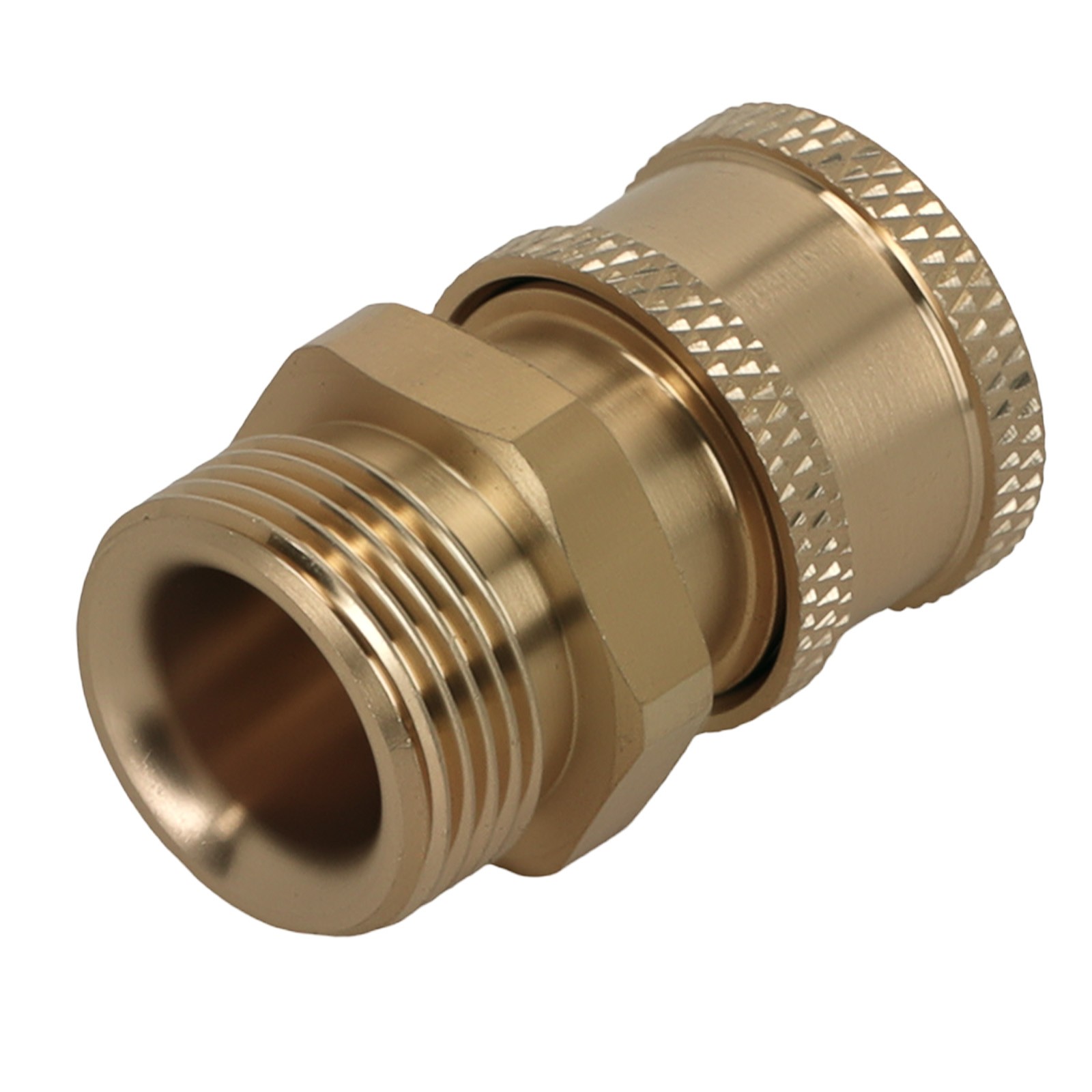 M22 to 1/4″ Adapter for Pressure Washer Gun Brass Quick Connect 5000 PSI 2Pcs