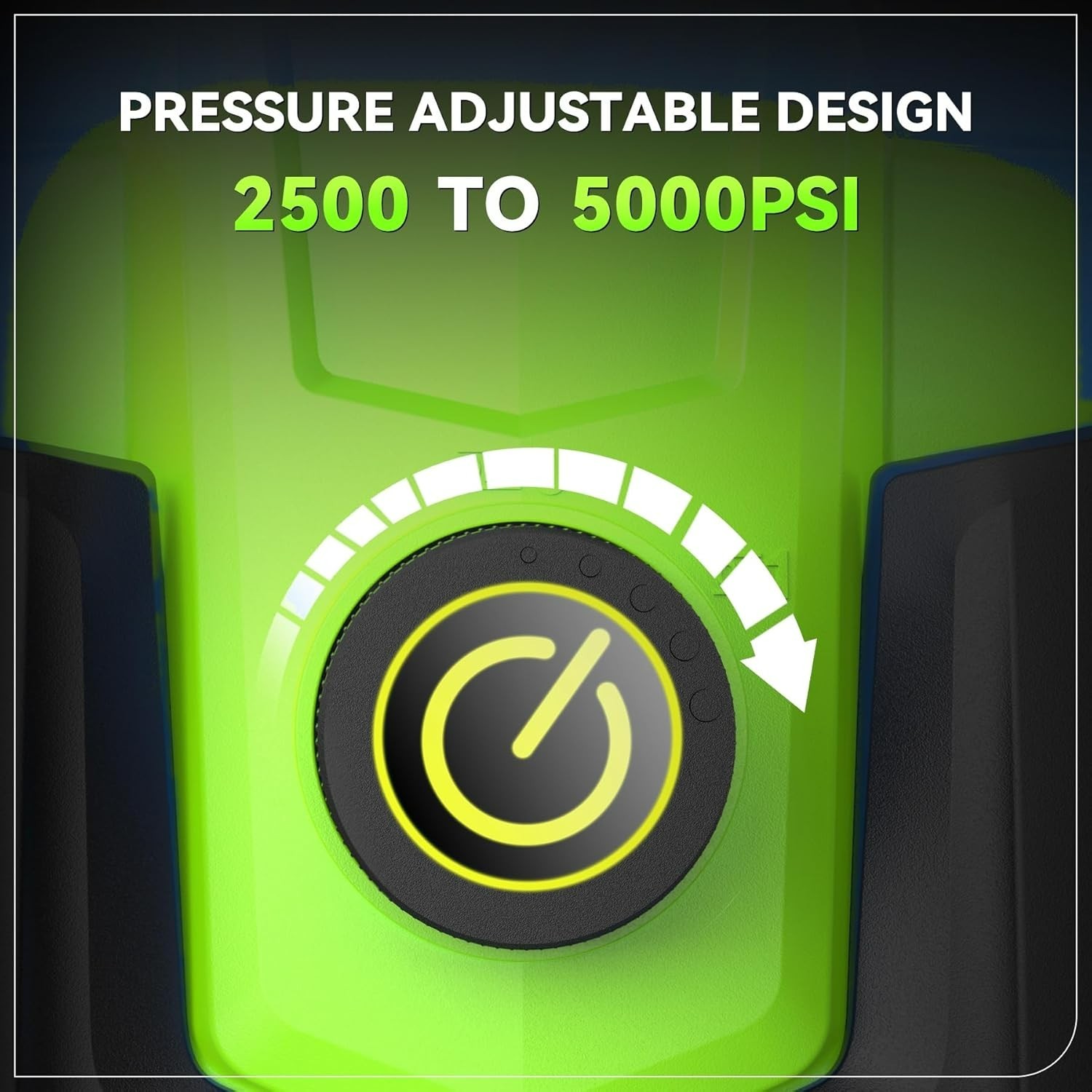 **5000 PSI Electric Pressure Washer 4.0 GPM 33FT Hose Foam Cannon 4 Nozzles Gree