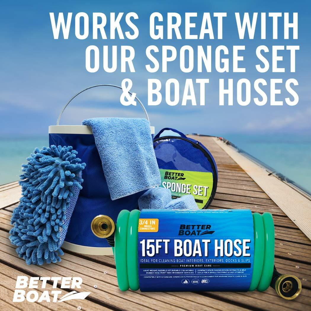 Better Boat Hose Nozzle for Use with Water Hose Garden Hose Marine Grade Washd..