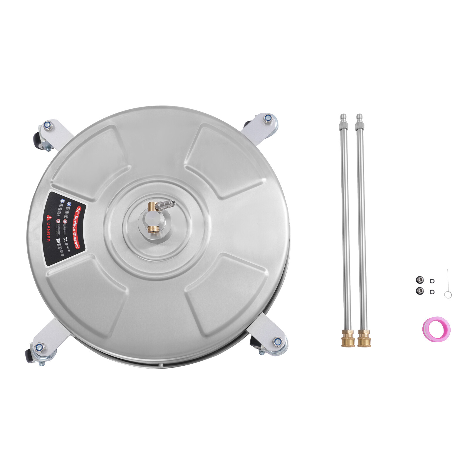 Heavy Duty 18″ Surface Cleaner 5000PSI Hot Cold Water Use for Patio Deck Floor