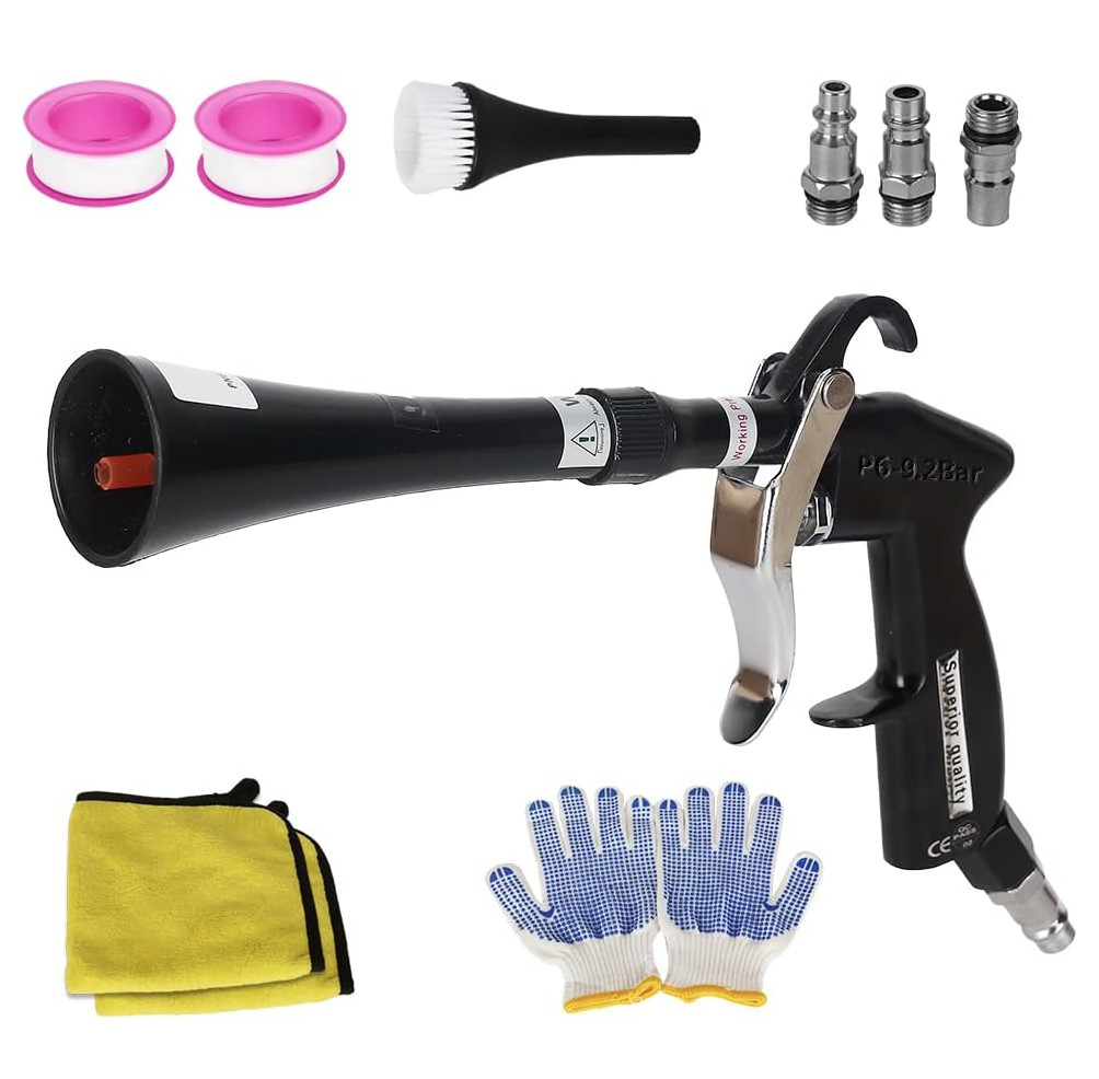Car Cleaning Gun Detailing Interior Dryer Air Blow Gun, High Pressure Blower Gun