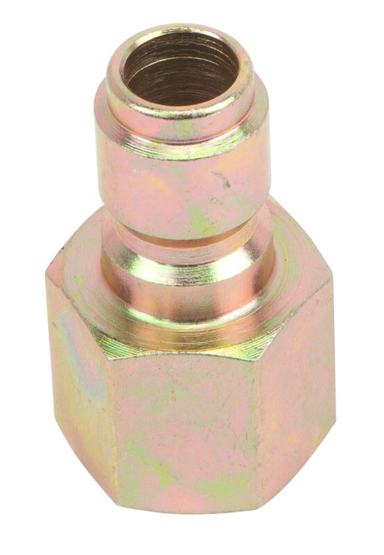 Forney 75137 Pressure Washer BRASS Quick Coupler Plug, 3/8 In. FEMALE FNPT