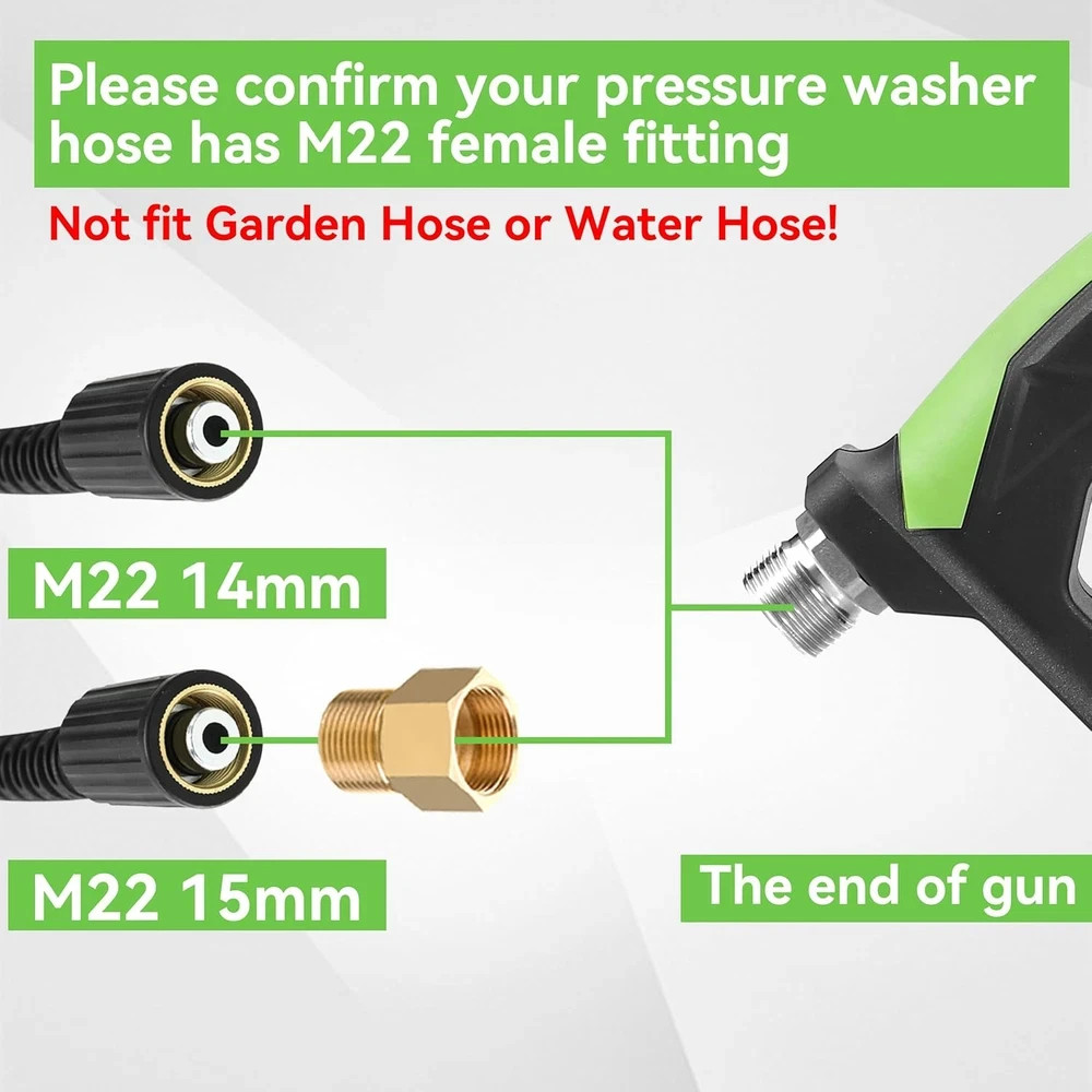 Professional Sewer Jetter Kit for Pressure Washer, 100 FT, 3600 PSI