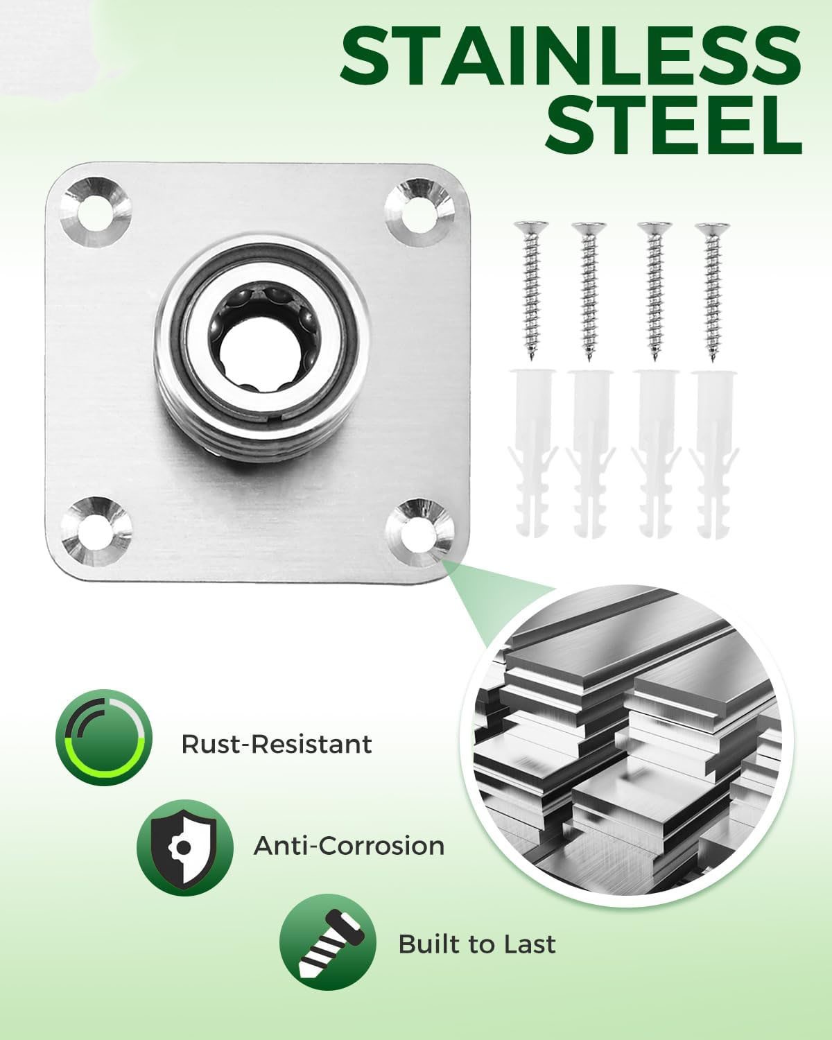 4PCS Pressure Washer Nozzle Tips Brackets with 20 Screws & Wall Anchors