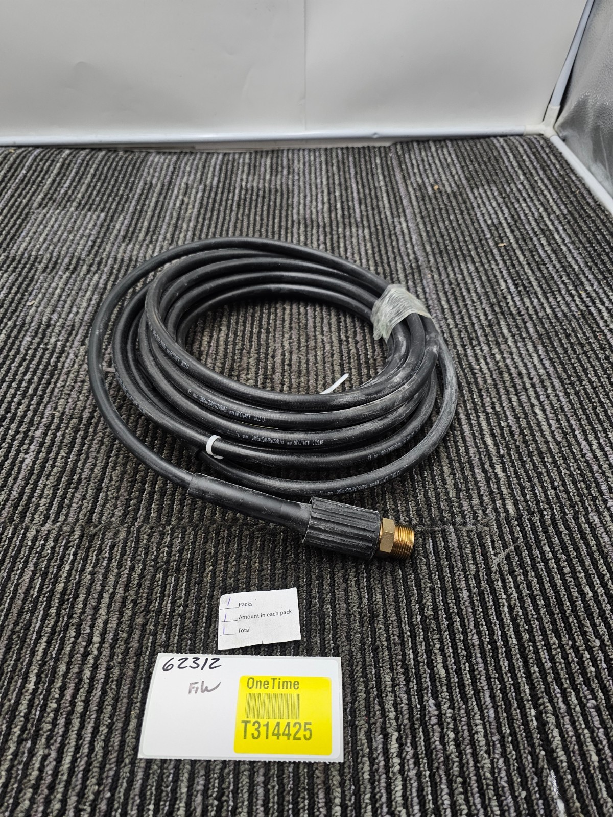 YL Max 20ft High-Pressure Hose 200bar / 20 MPa for Electric Pressure Washers