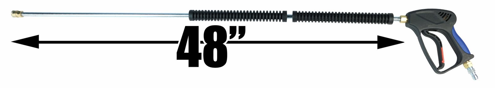 Deluxe 4000 PSI 10.5 GPM Pressure Washer Gun and 48″ Wand & Couplers