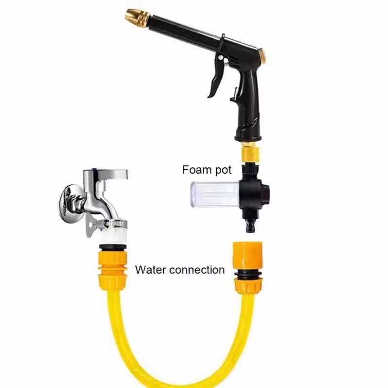 High Pressure Adjustable Garden Hose Spray Gun Nozzle for Car Wash / Watering