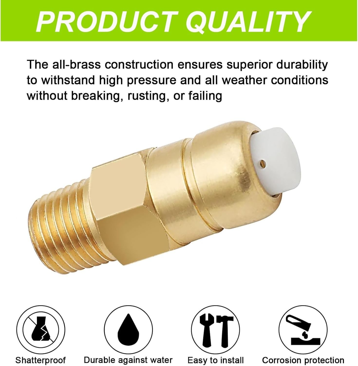 Durable 1/4 Inch NPT Thermal Relief Valve Set for Safe Pressure Washer Operation