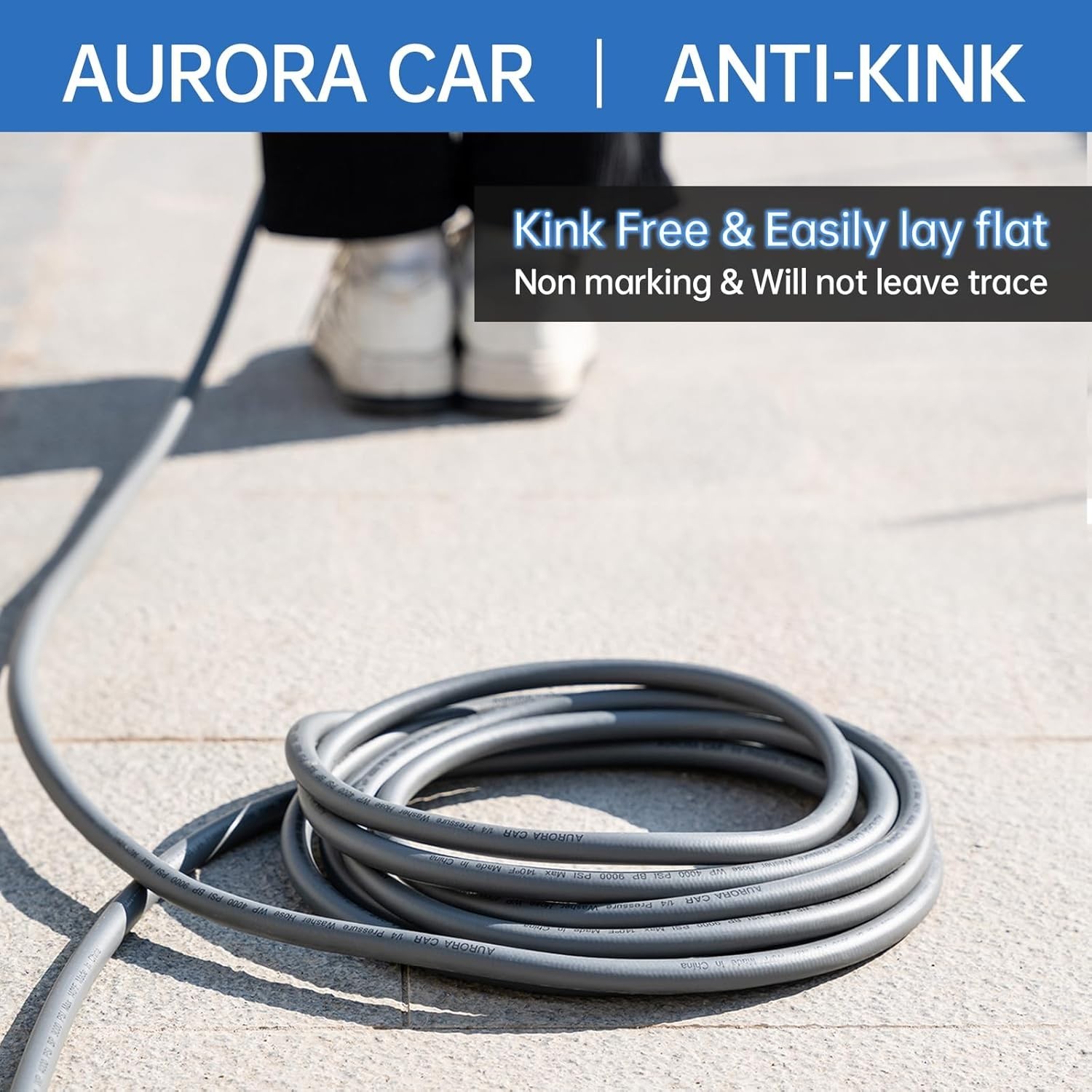 Flexible 25FT Kink Resistant Pressure Washer Hose – Ultimate Cleaning Solution