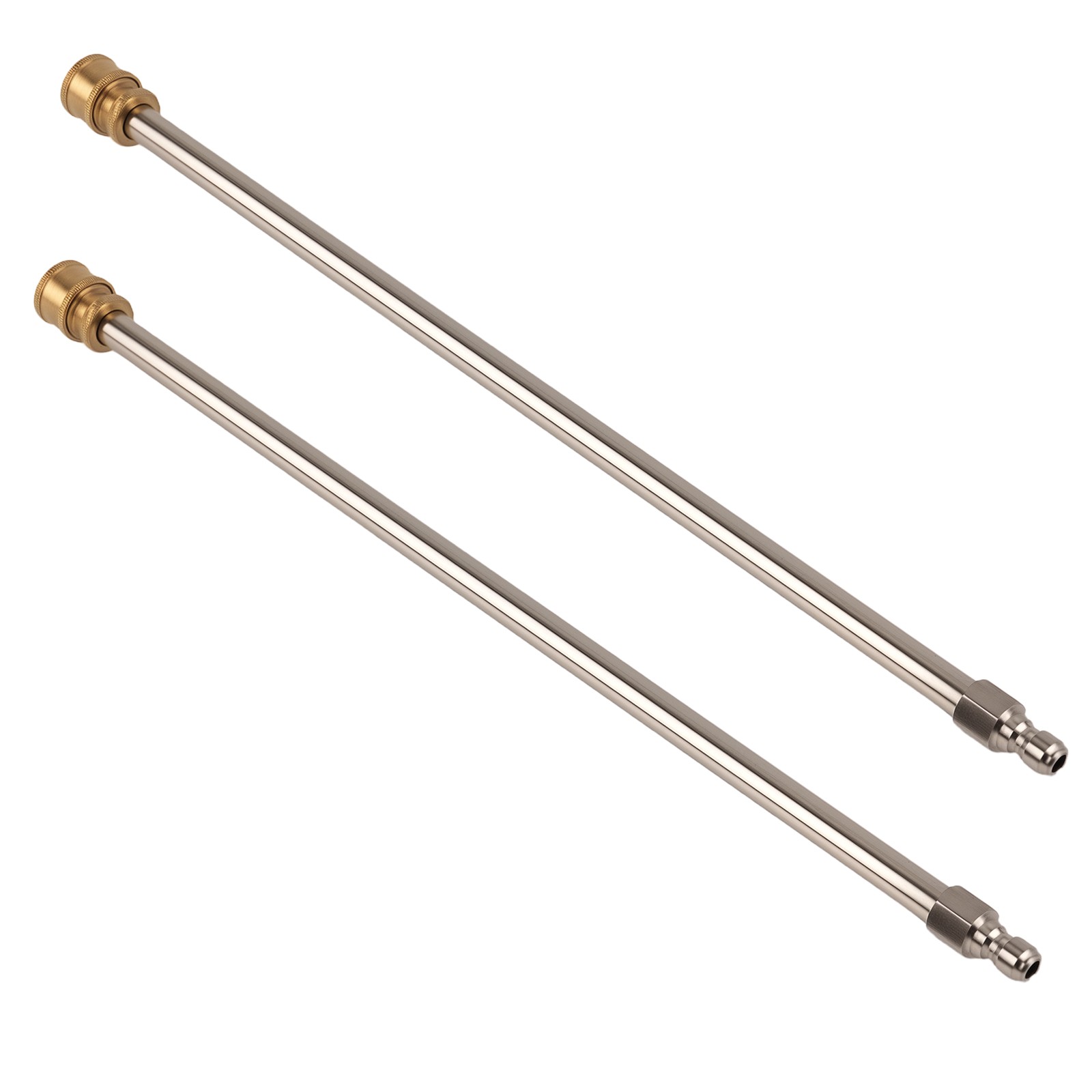 2x 17″ Power Pressure Washer Extension Wand Stainless Steel 1/4″ QC 4000PSI