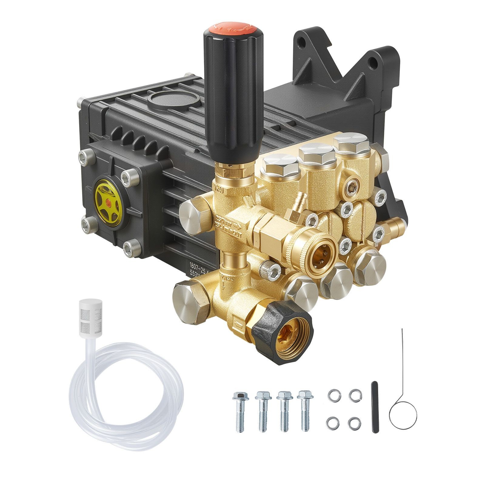 3600 PSI 3.7 GPM Pressure Washer Pump, 1in Shaft Triplex for Simpson MorFlex