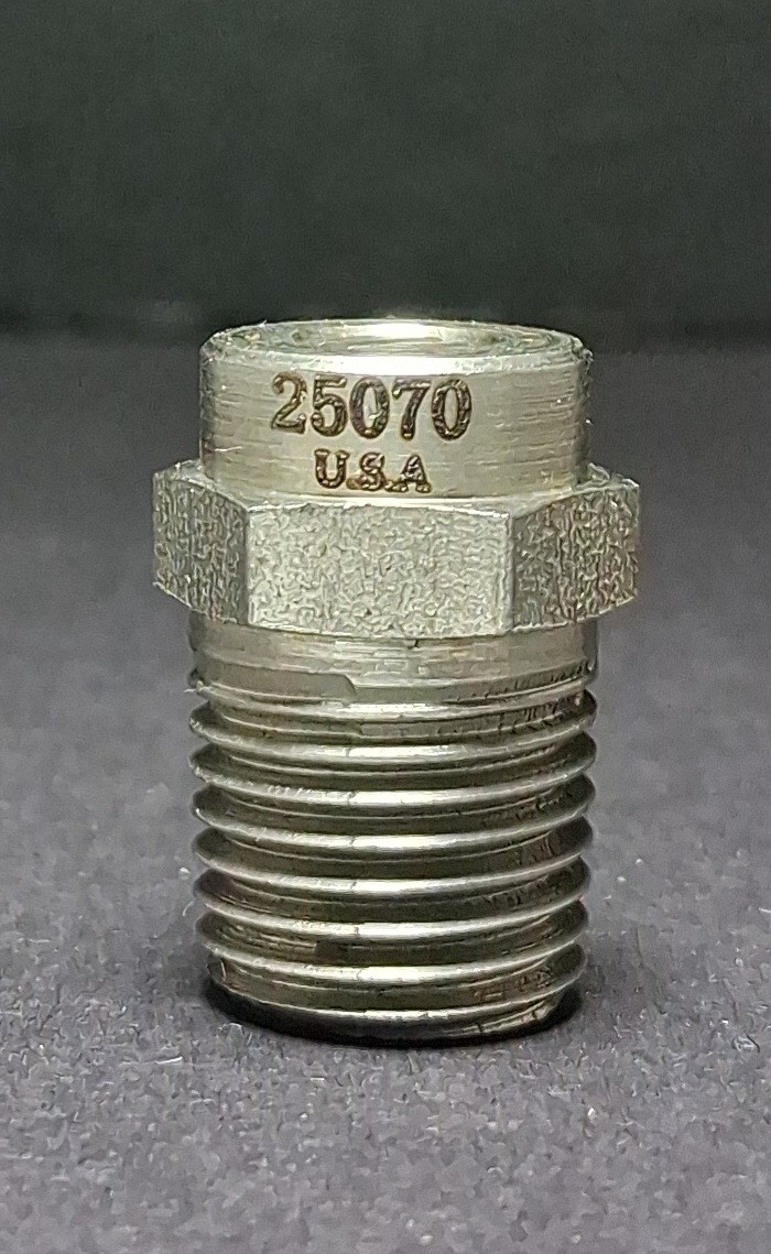 USA Meg 25070 Jetwash 25°, Size 7.0 Pressure Washer Spray Nozzle 1/4″ NPT S/S
