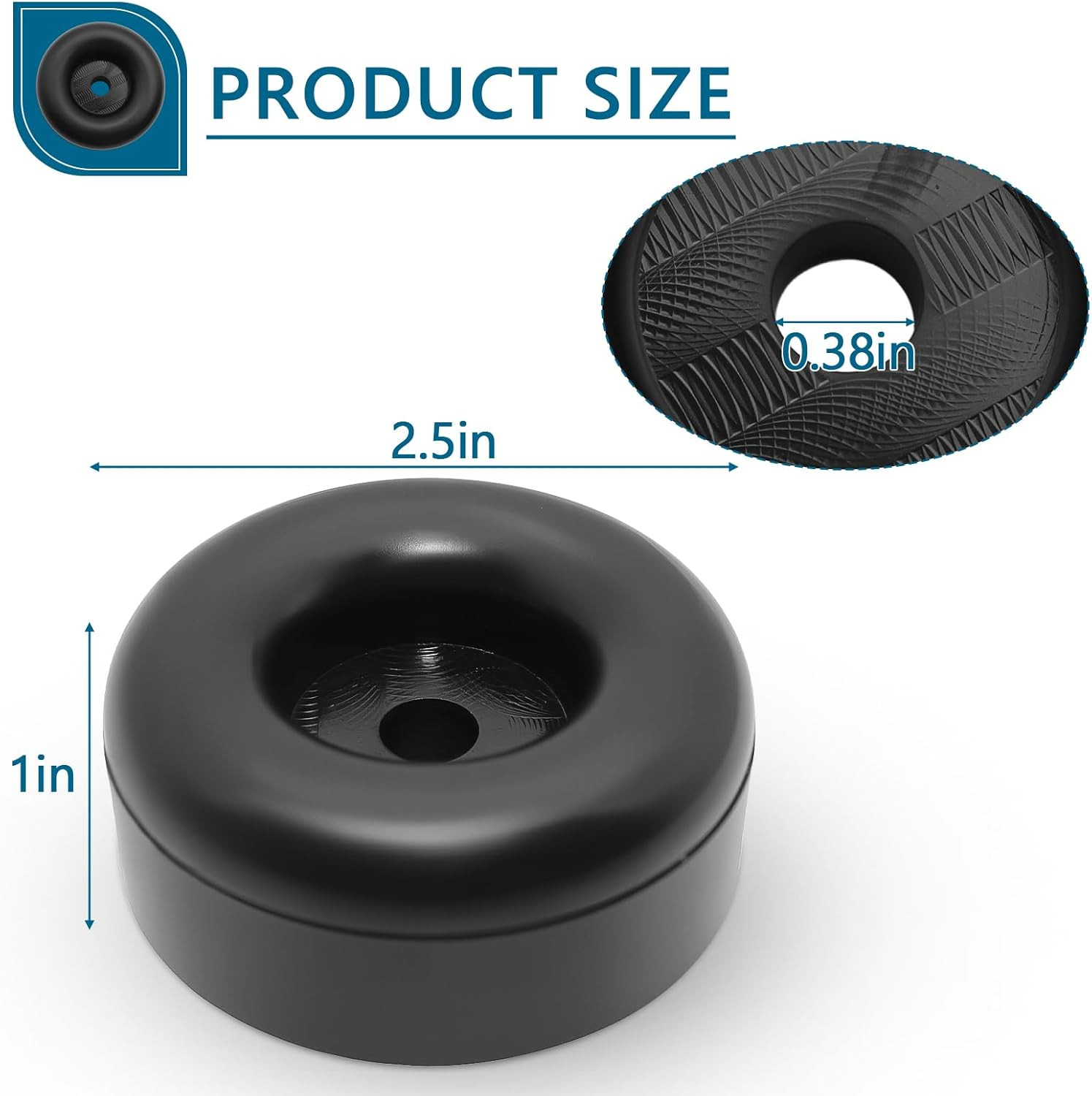 Heavy Duty Rubber Anti Vibration Feet for Generators, Pressure Washers, Air C…