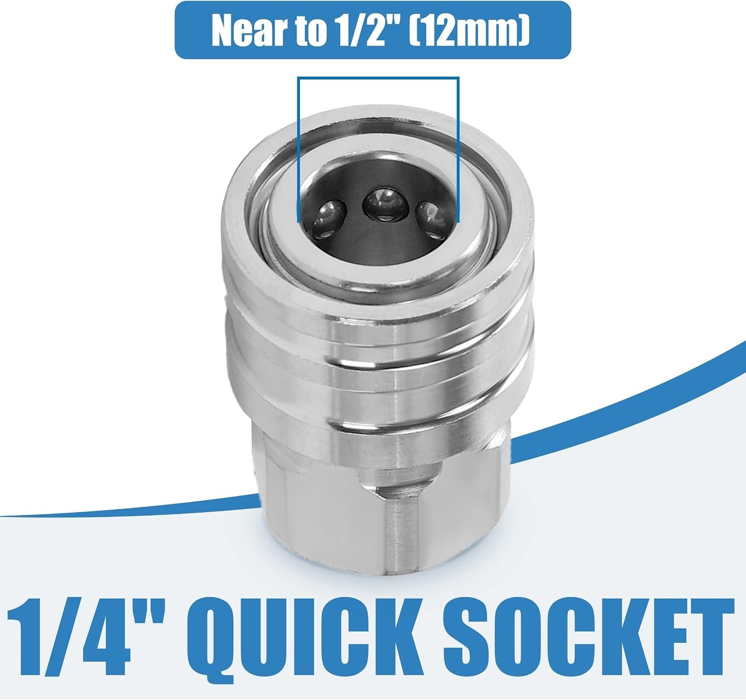 Durable Stainless Steel 1/4″ Quick Connect Pressure Washer Fittings – 5000 PSI