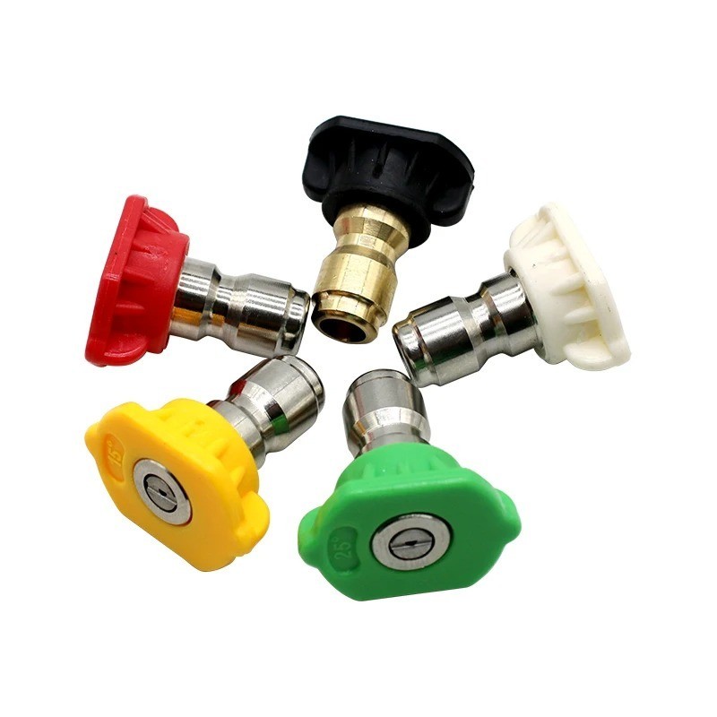 1/4 Inch Pressure Washer Spray Nozzle Quick Connect Tip 0-60 Degree Cleaning
