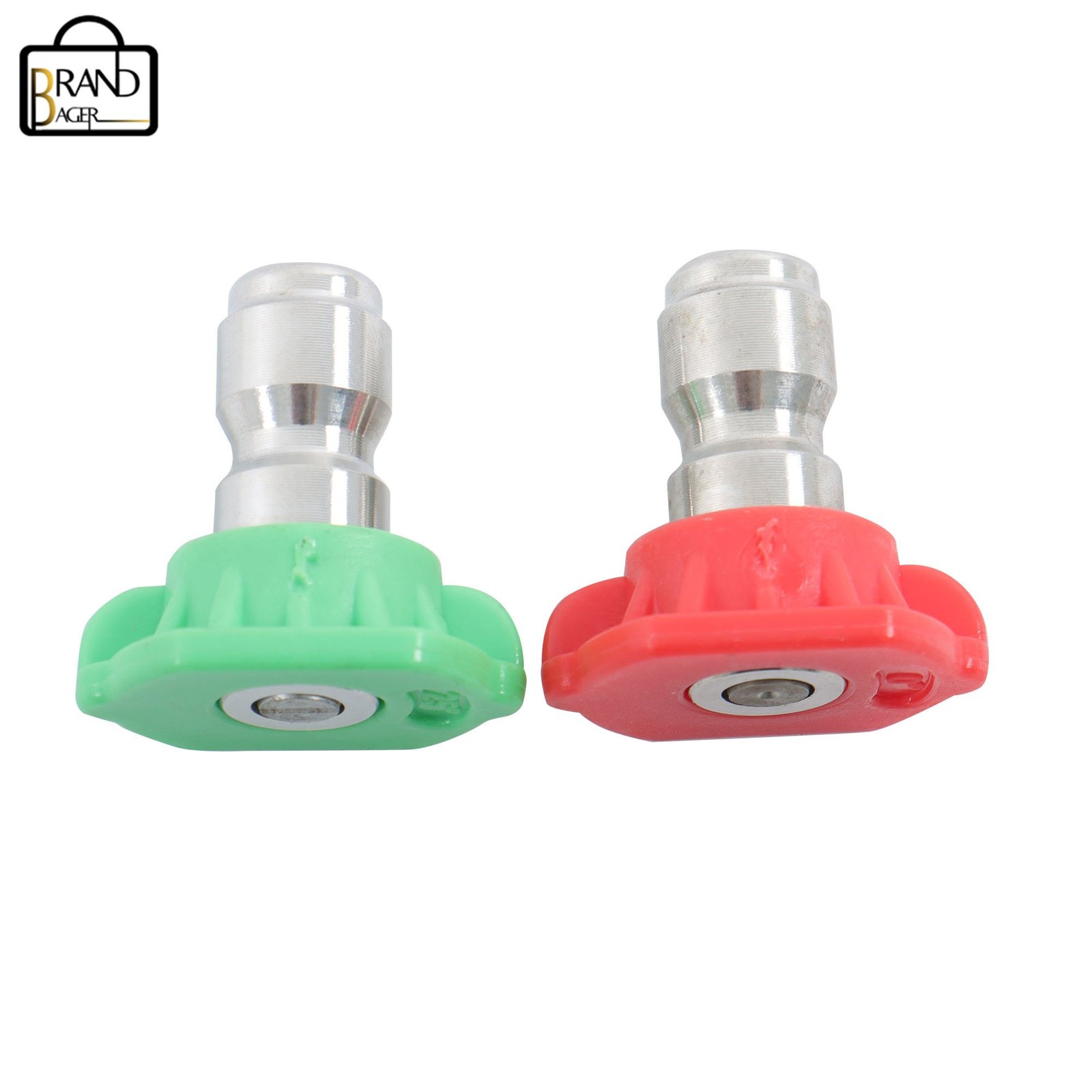 3600 Psi High Pressure 1/4 Inch Rotating Turbine Nozzle Set W/ 5 Spray Nozzles