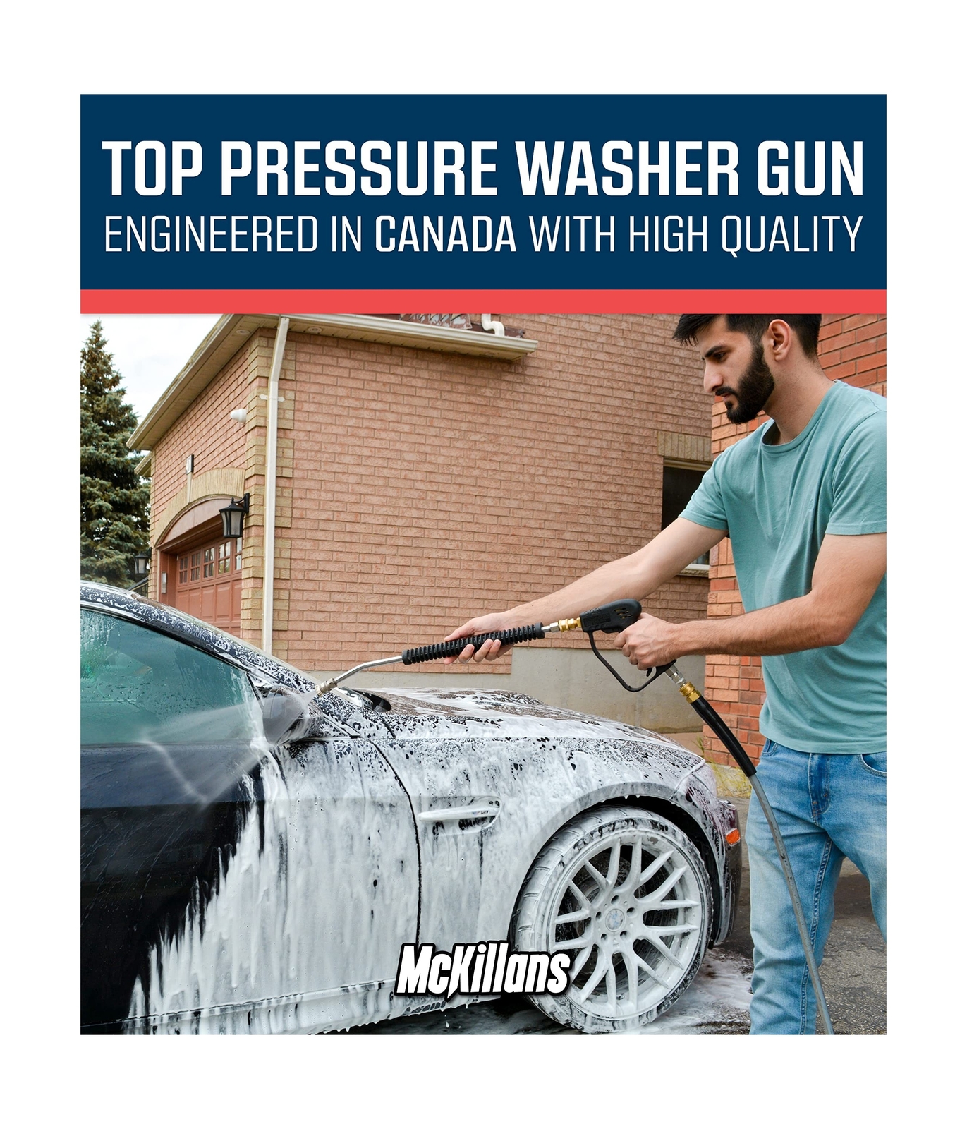 McKillans Short Pressure Washer Gun with Swivel – High Pressure Water Handle …