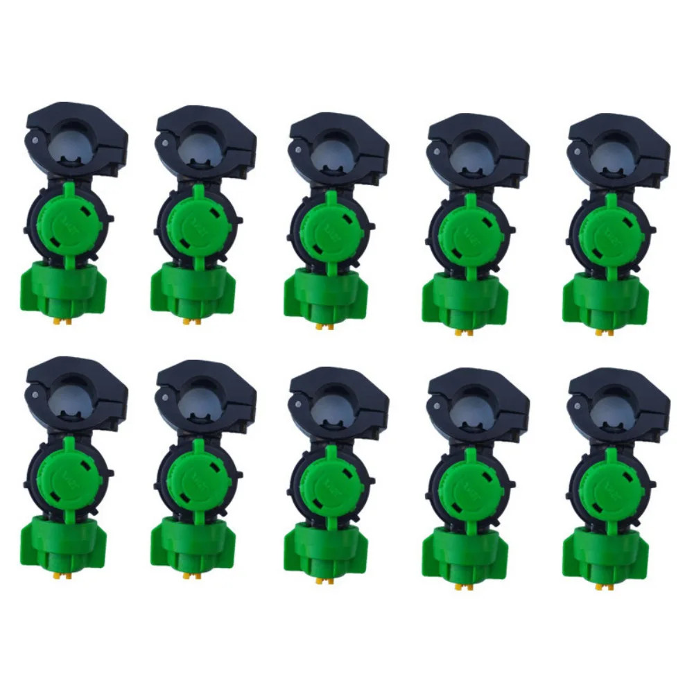 10Pack TractorMounted Agricultural Sprayer Nozzles, 9.8Mm Orifice, FanShaped Ato