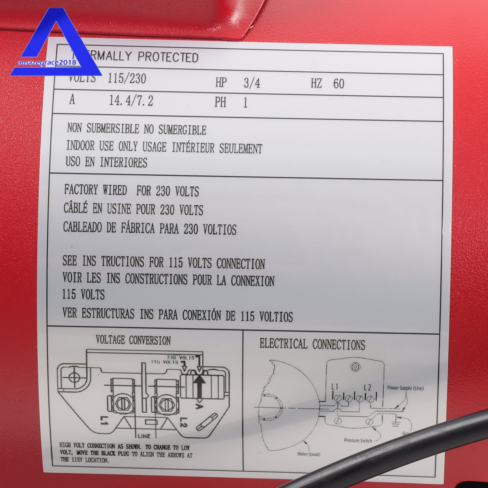 RJS-75-PREM Premium Cast Iron Shallow Well Jet Pump 3/4 HP 16 GPM Red 602207