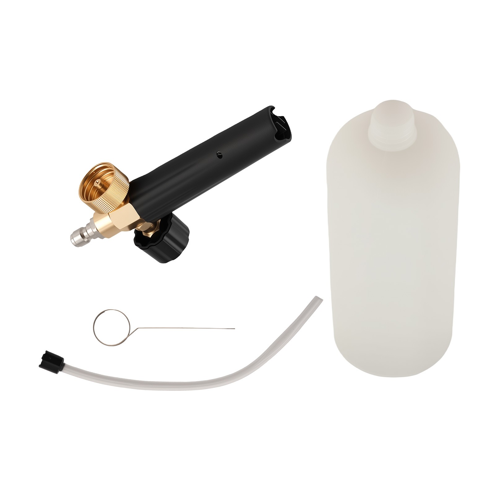 1/4″ Snow Foam Cannon Gun Car Wash Soap Lance Sprayer Pressure Washer Bottle