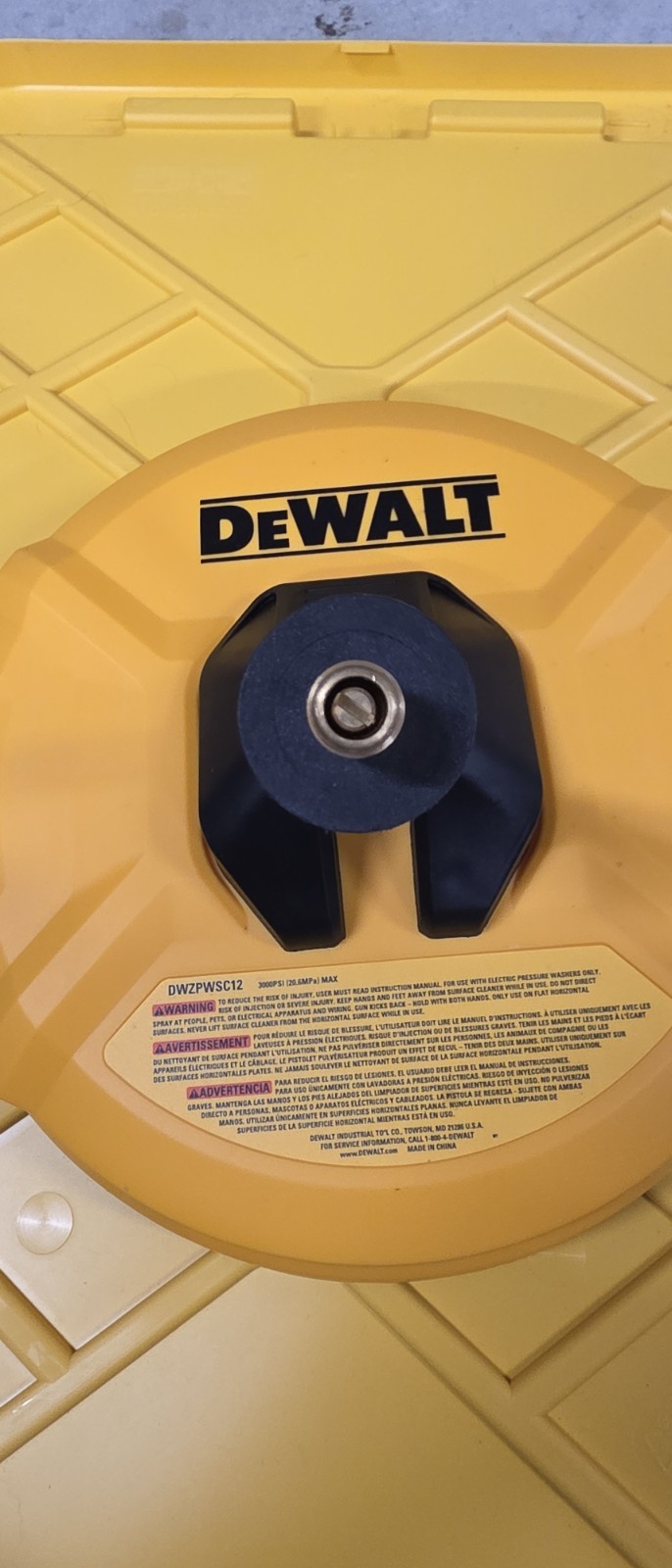 DEWALT 12” Rotating Surface Cleaner Pressure Washer Attachment