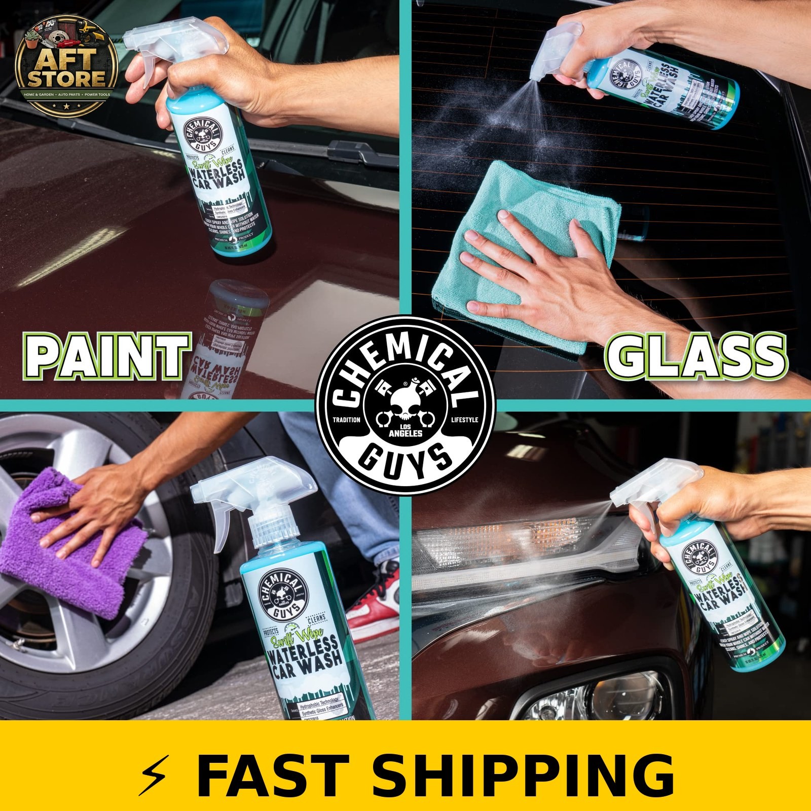 Chemical Guys Swift Wipe Waterless Car Wash Spray – 16 oz