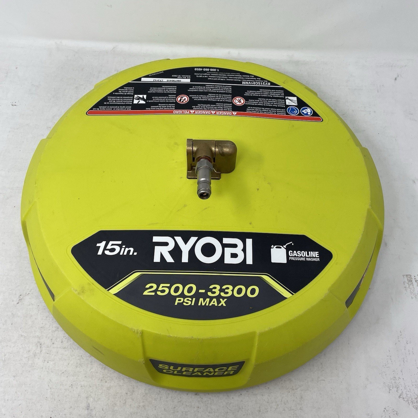 Ryobi RY31SC01 15 in. 3300 PSI Surface Cleaner for Gas Pressure Washer