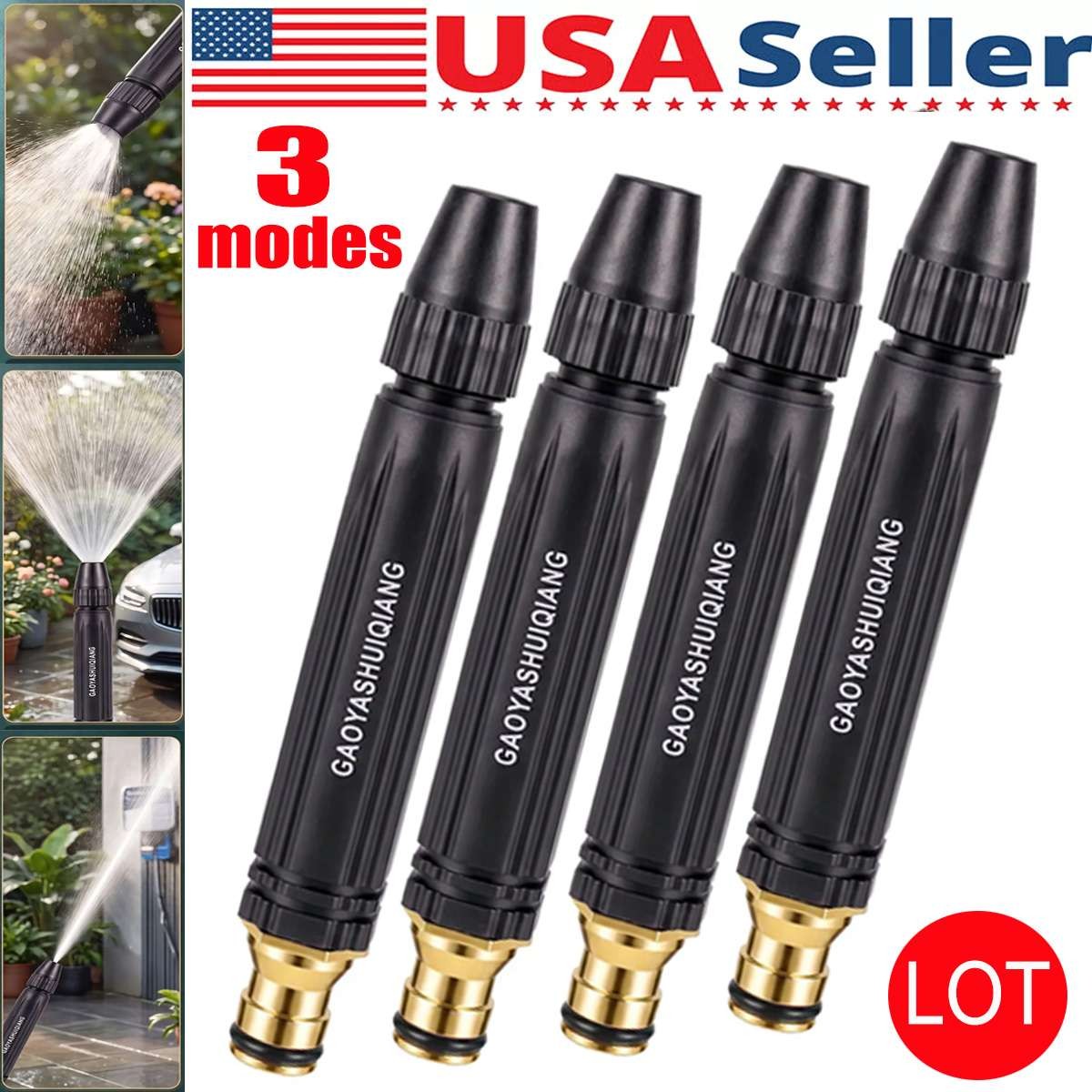 High Pressure Water Gun Hose Nozzle Spray for Car Wash Garden Pressure Booster